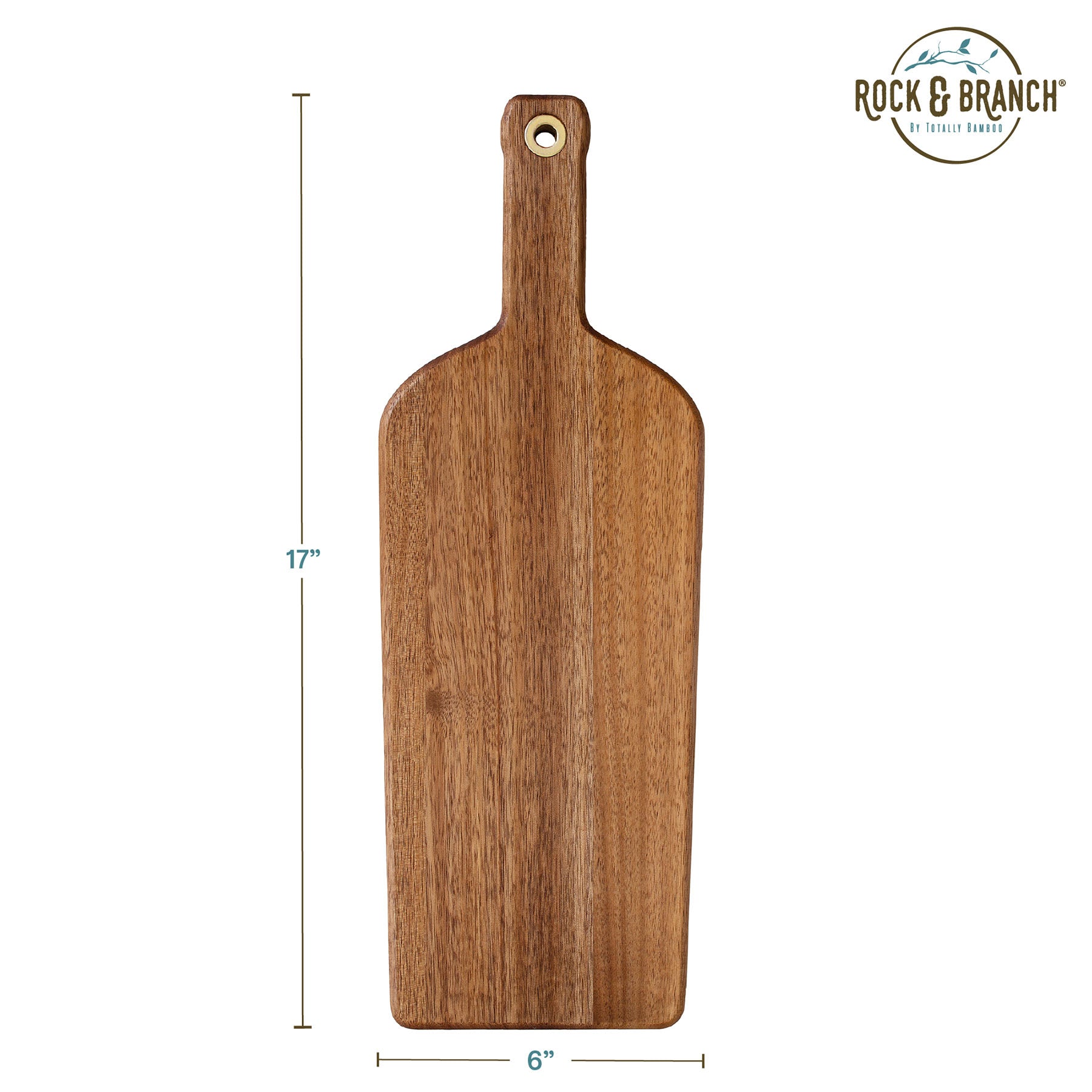 totally-bamboo-rock-branch-acacia-wood-wine-bottle-shaped-cutting-board image 7