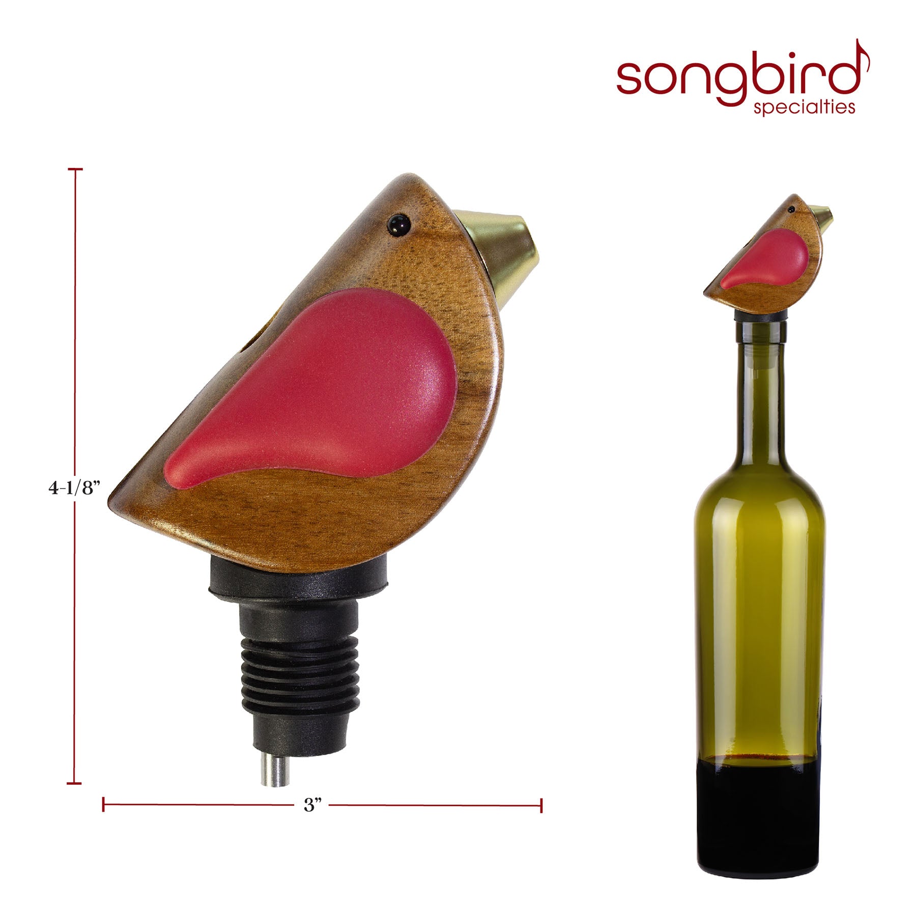 totally-bamboo-songbird-specialties-bottle-pourer-red image 8