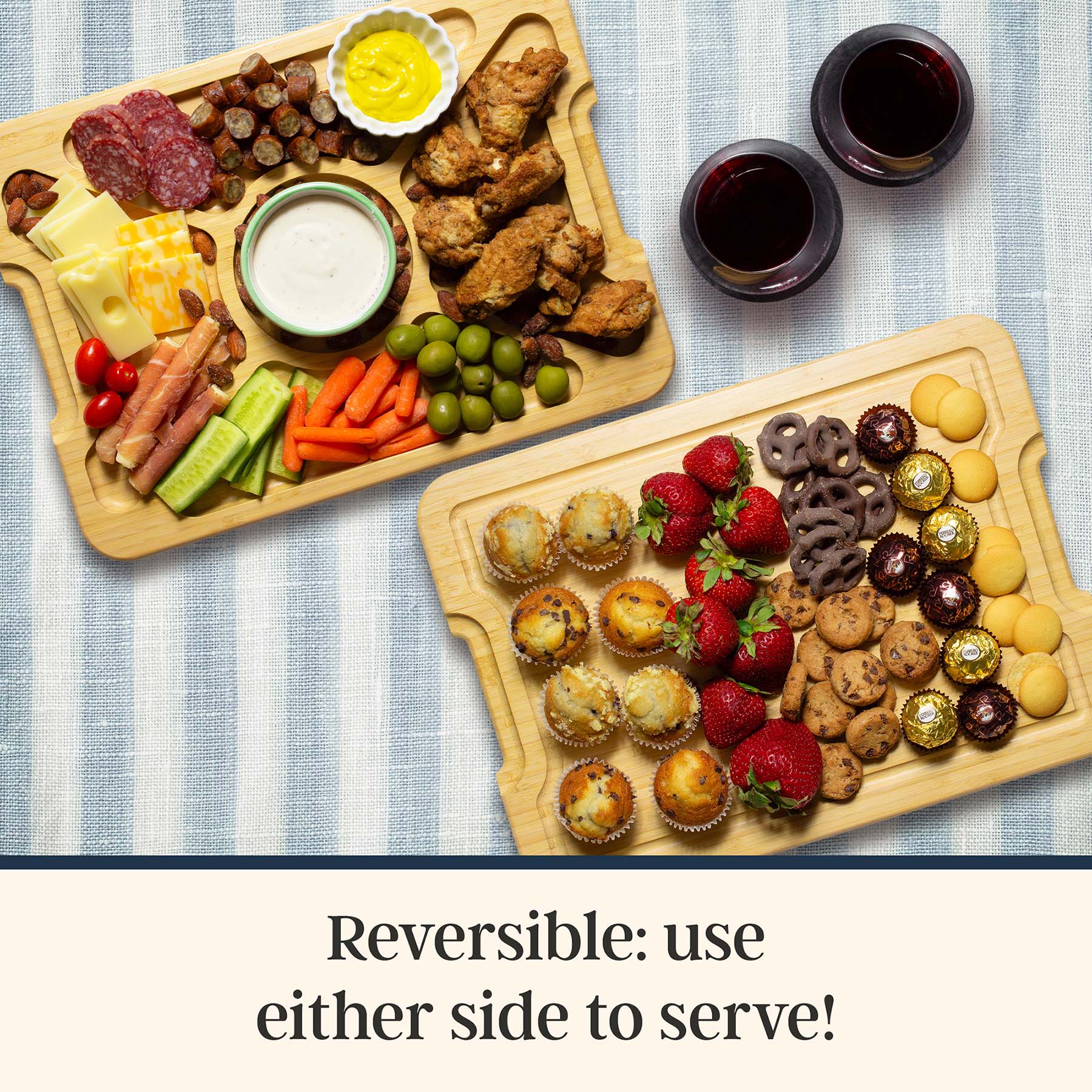totally-bamboo-flip-serve-store-charcuterie-board-with-locking-lid image 7