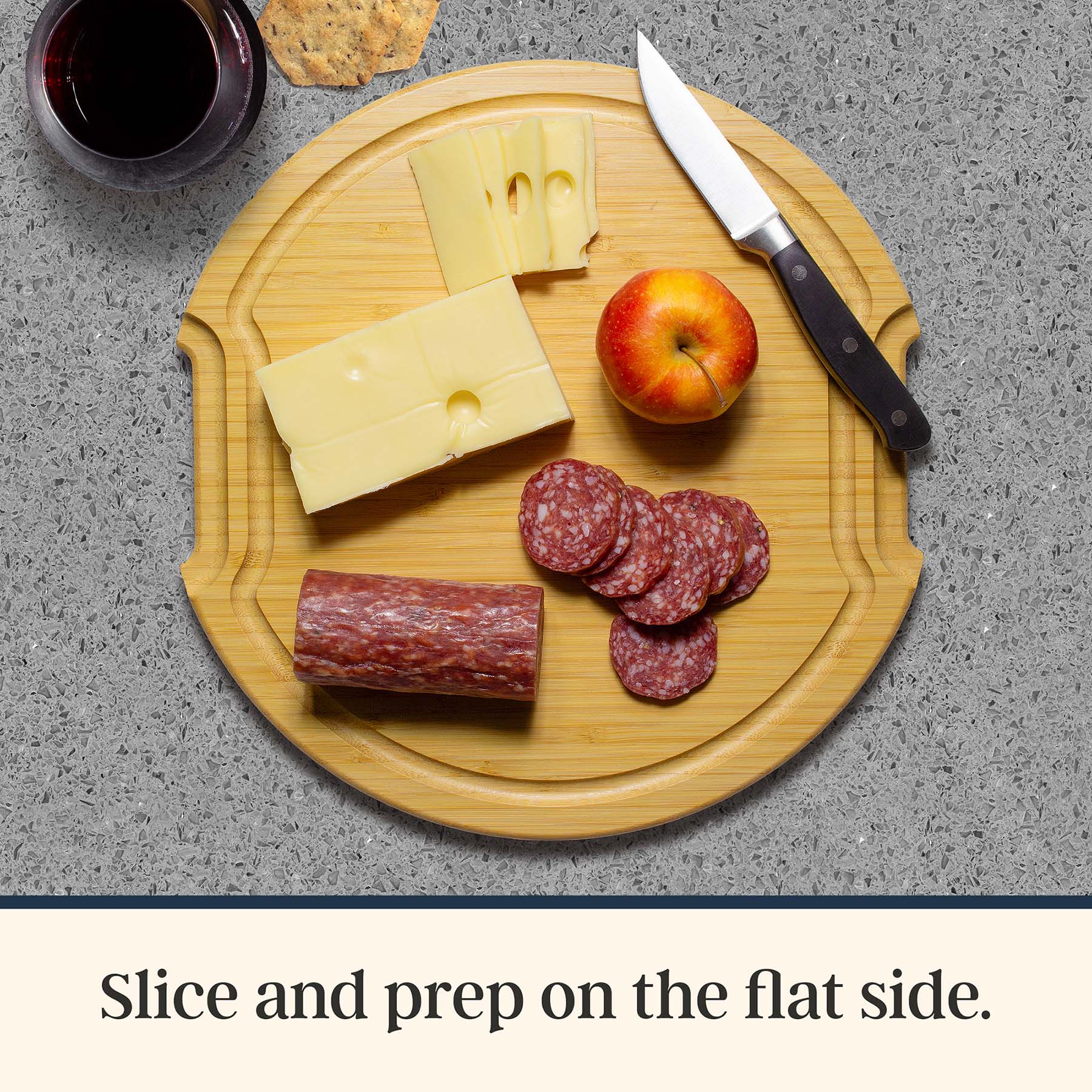 totally-bamboo-flip-serve-store-round-charcuterie-board-with-locking-lid image 6