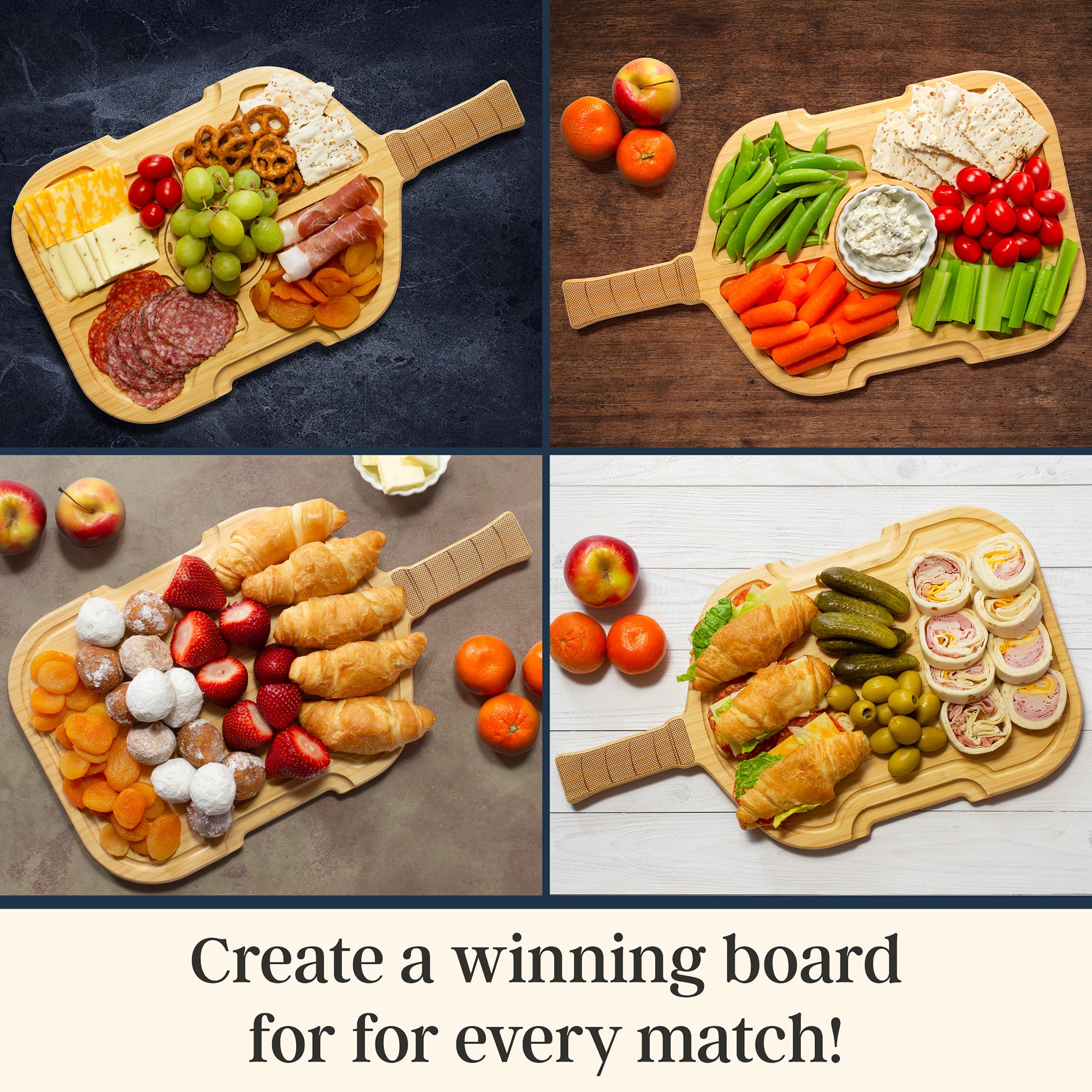 totally-bamboo-flip-serve-store-pickleball-paddle-charcuterie-board-with-locking image 4