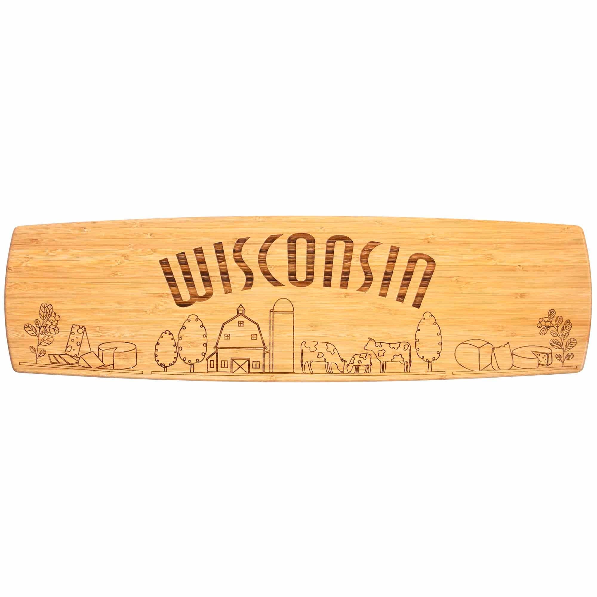 totally-bamboo-wisconsin-engraved-xl-charcuterie-board-30-x-8-5-laser-engraved-s image 1