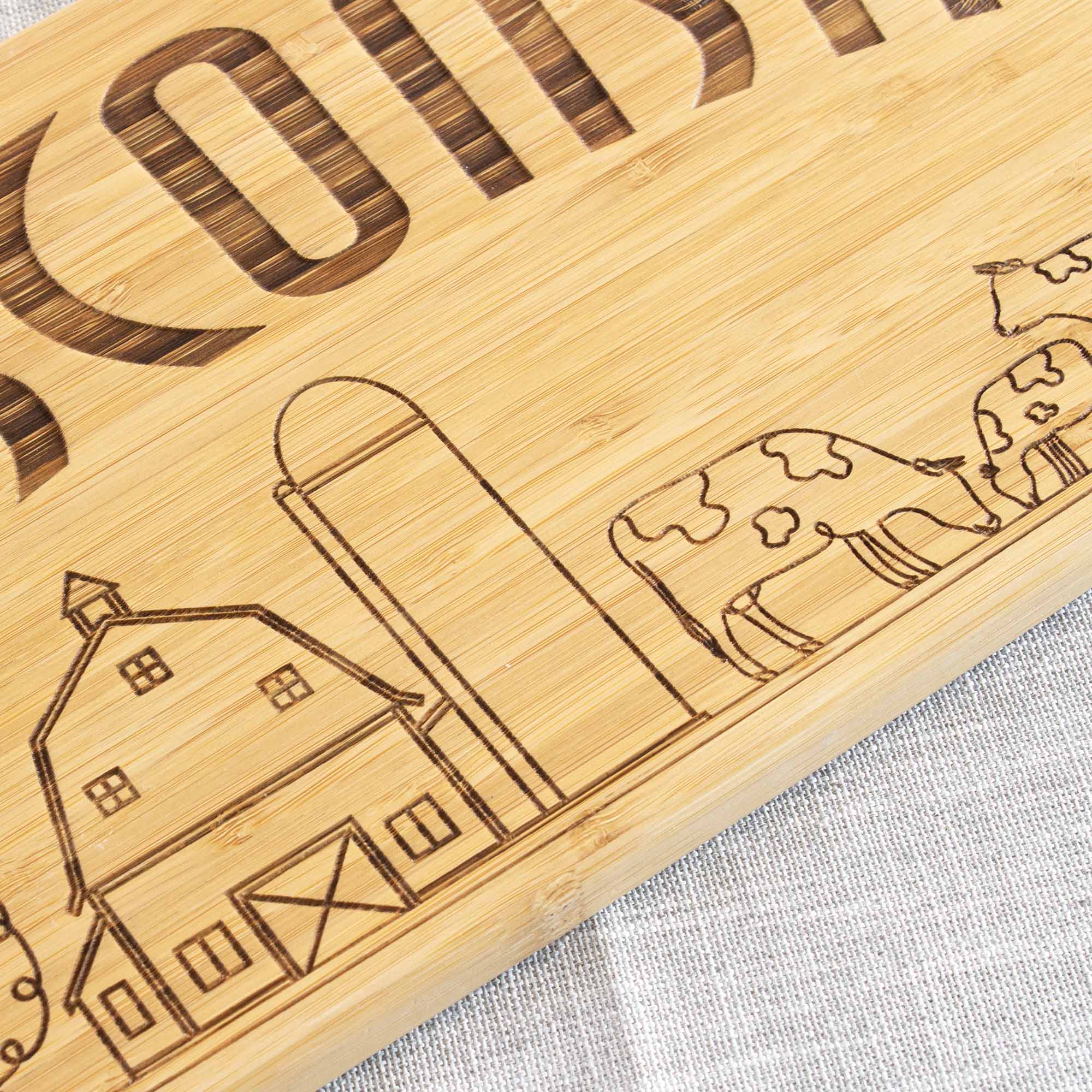 totally-bamboo-wisconsin-engraved-xl-charcuterie-board-30-x-8-5-laser-engraved-s image 5