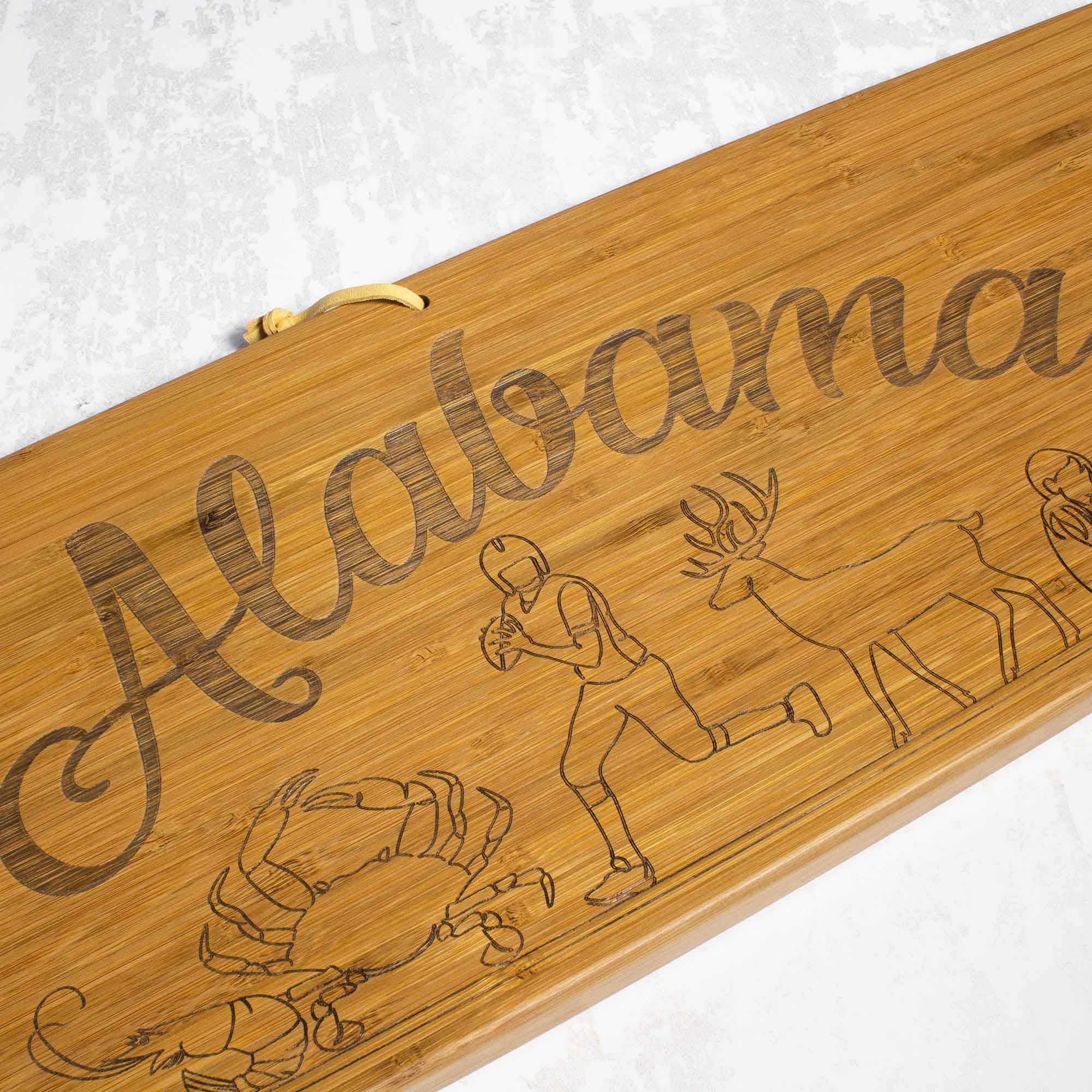 totally-bamboo-alabama-engraved-xl-charcuterie-board-30-x-8-1-2 image 4