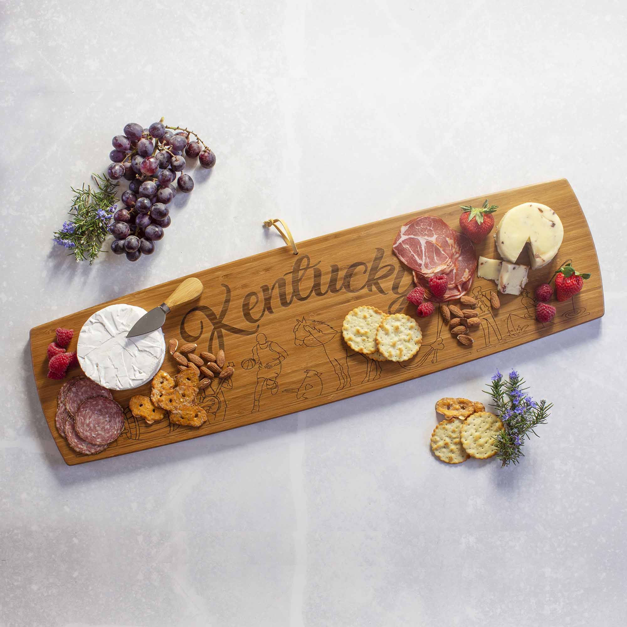 totally-bamboo-kentucky-engraved-xl-charcuterie-board-30-x-8-1-2 image 2