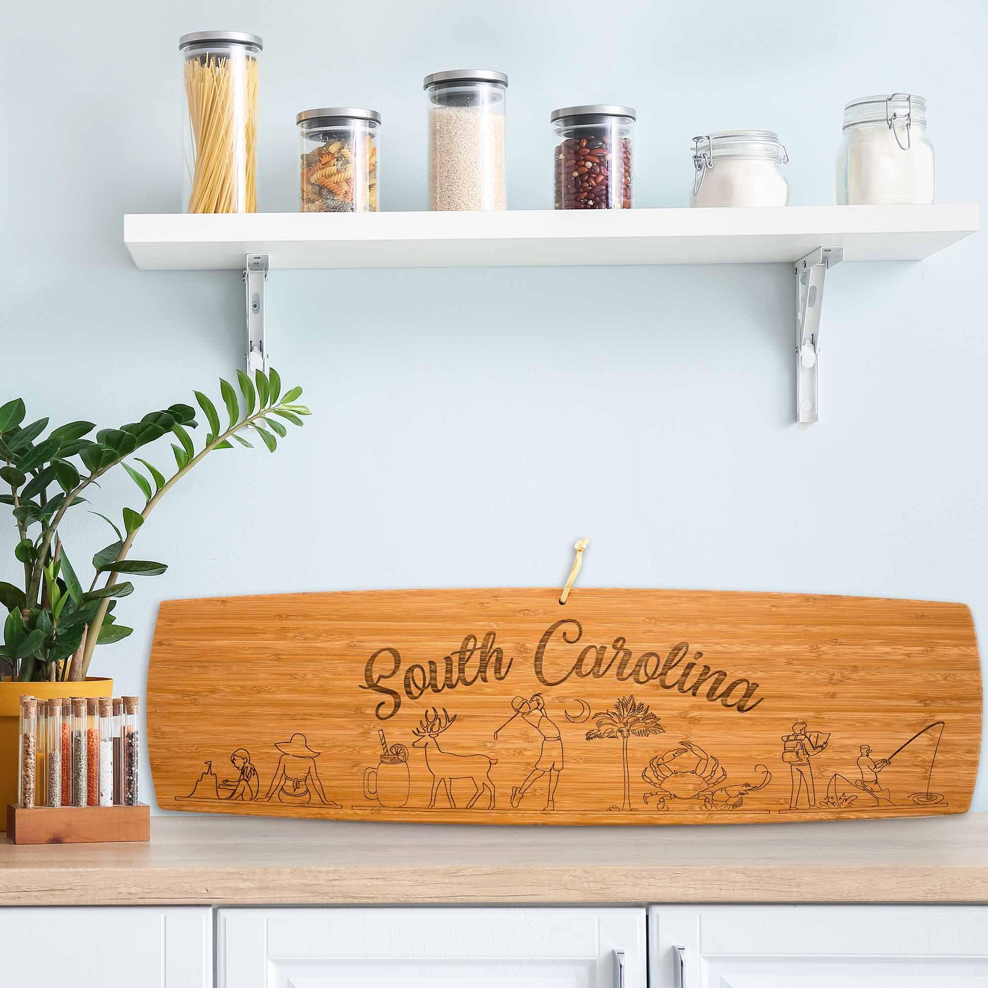 totally-bamboo-south-carolina-engraved-xl-charcuterie-board-30-x-8-1-2-state-art image 3