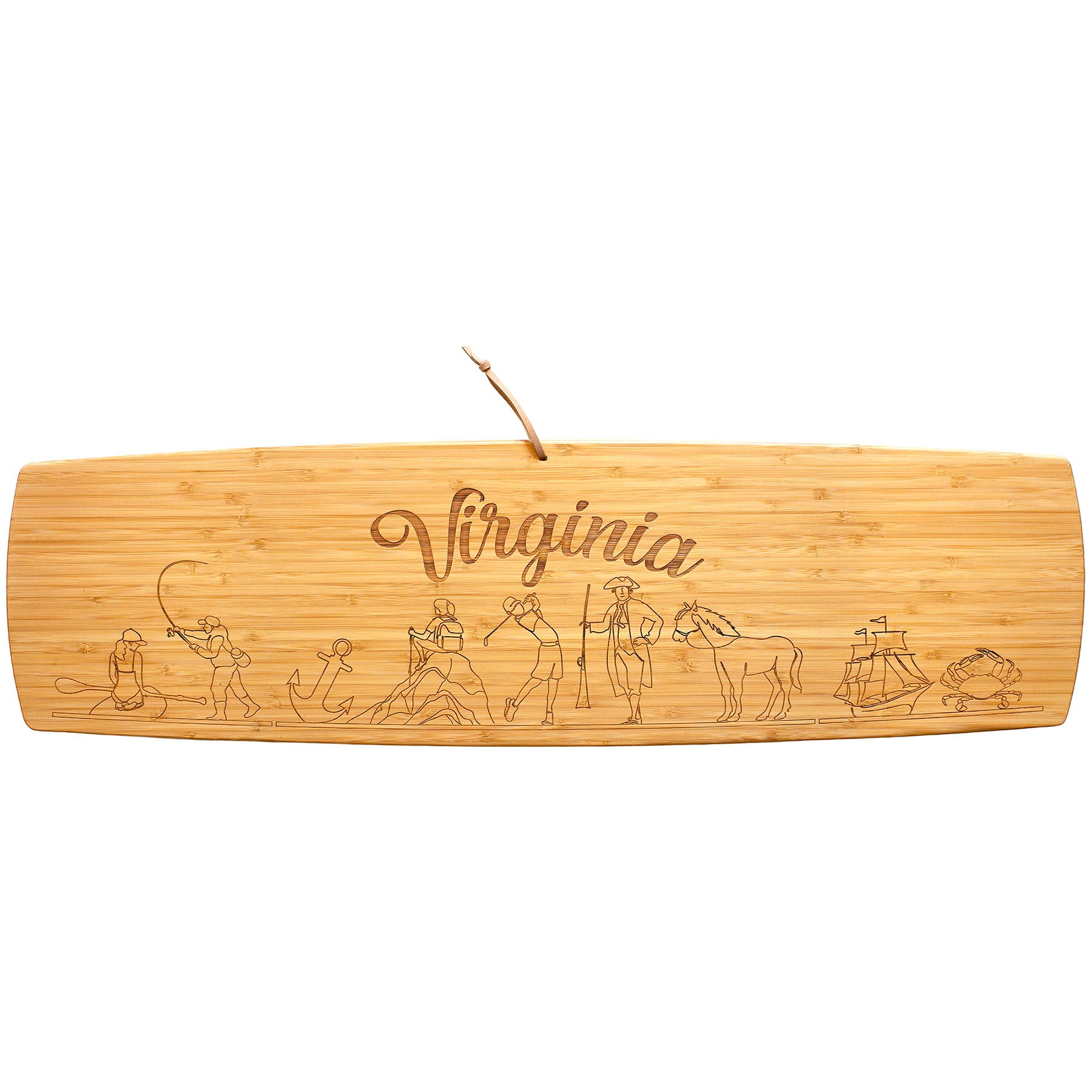 totally-bamboo-virginia-engraved-xl-charcuterie-board-30-x-8-5 image 1