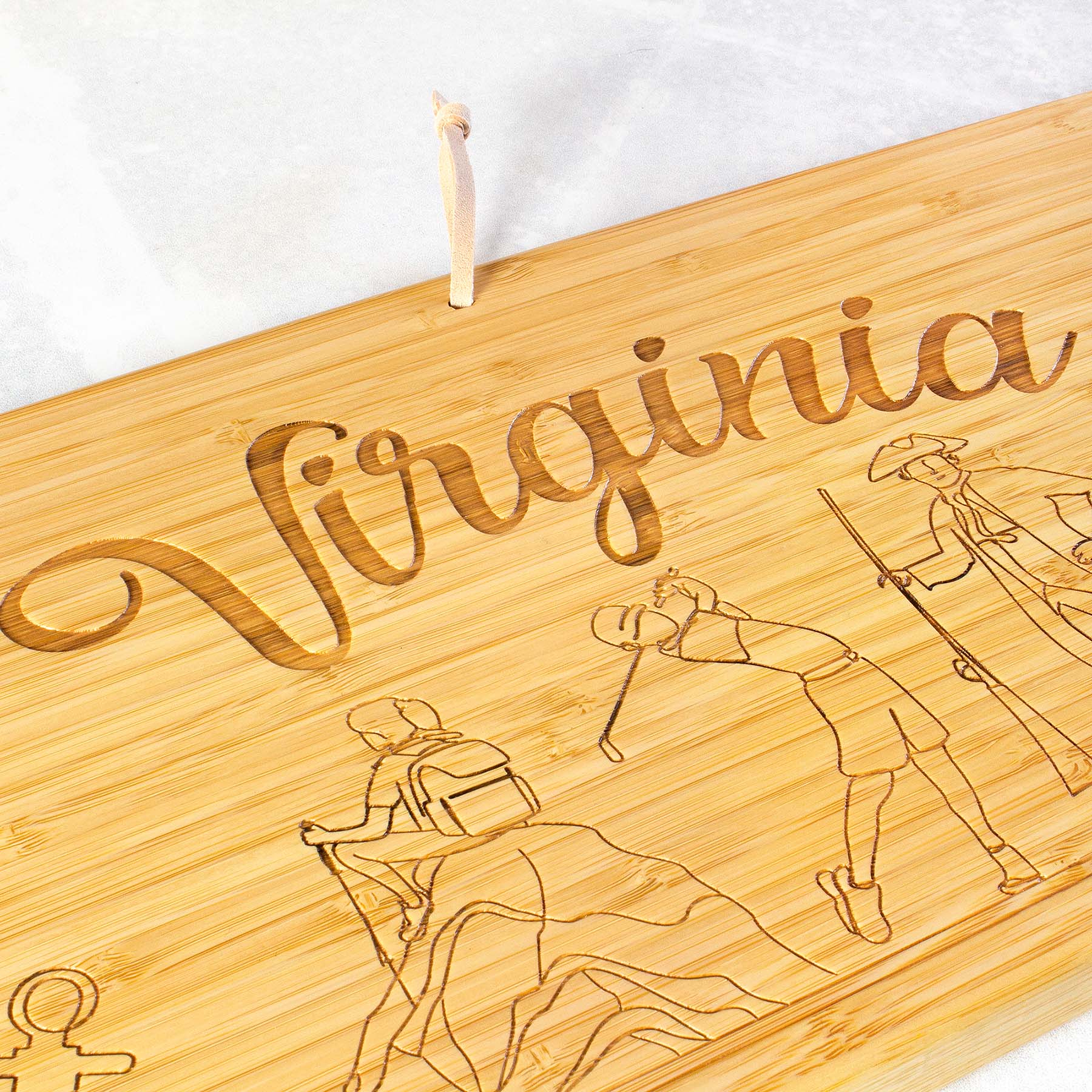 totally-bamboo-virginia-engraved-xl-charcuterie-board-30-x-8-5 image 7