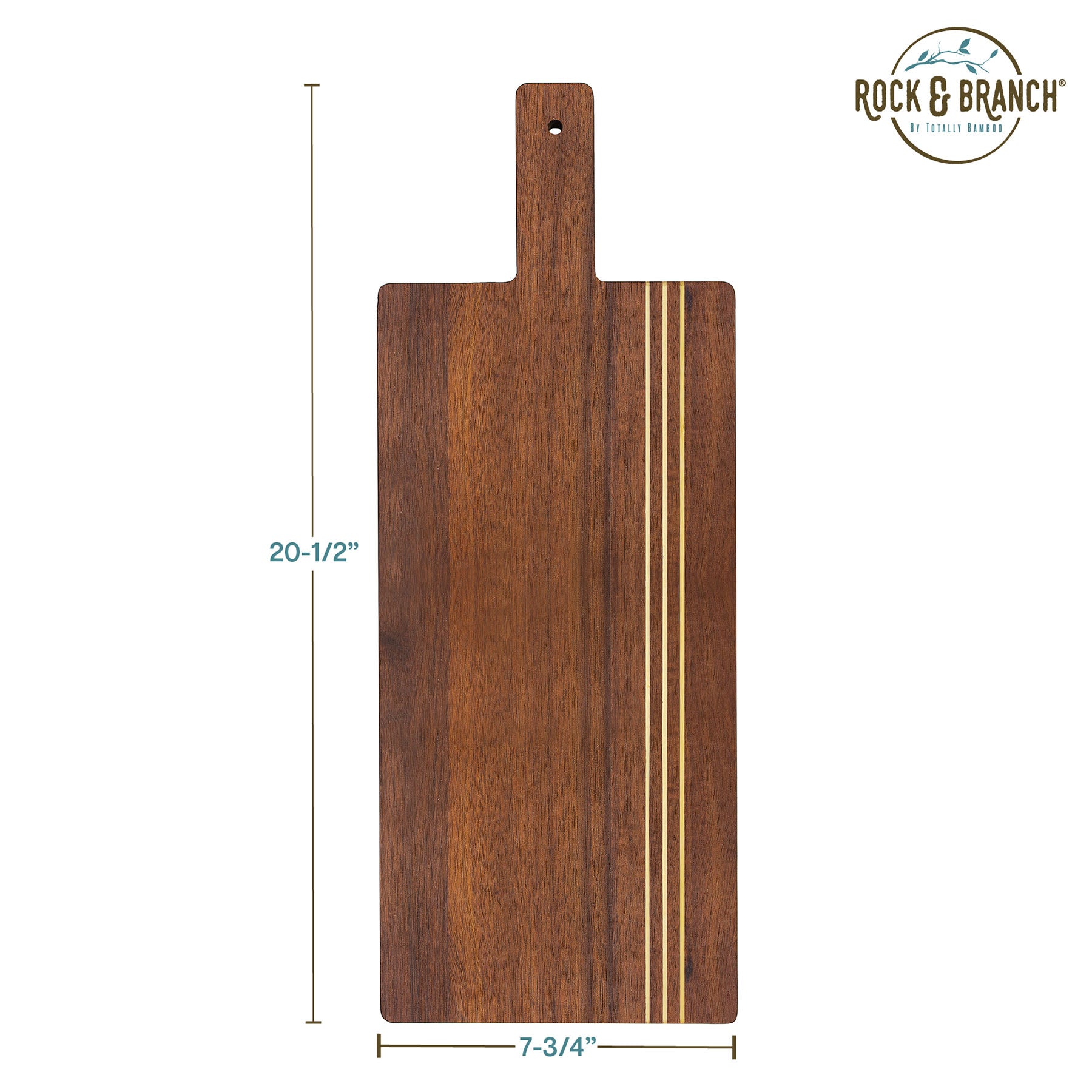 rock-branch-acacia-wood-pinstripe-paddle-board-charcuterie-serving-board image 8