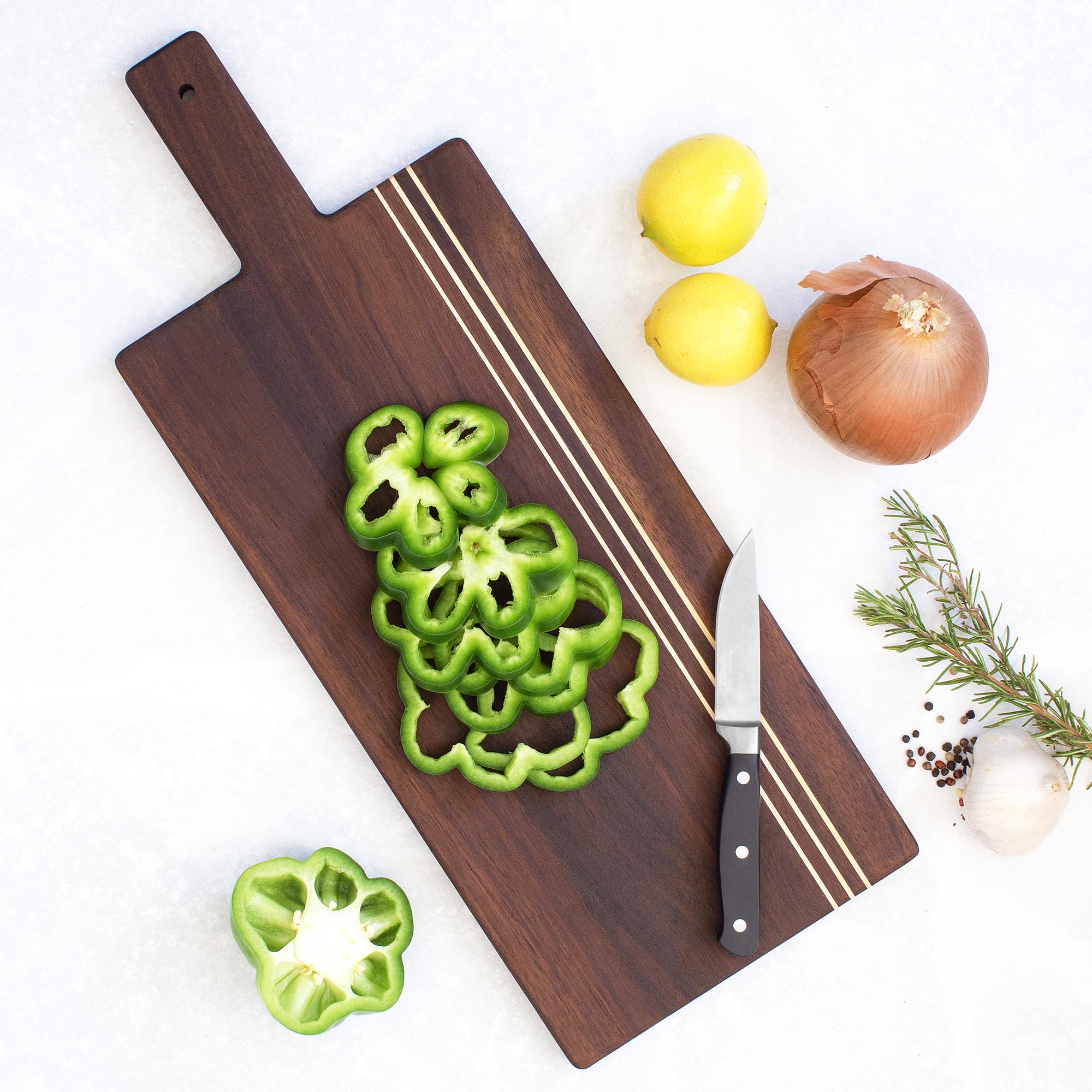 rock-branch-acacia-wood-pinstripe-paddle-board-charcuterie-serving-board image 4