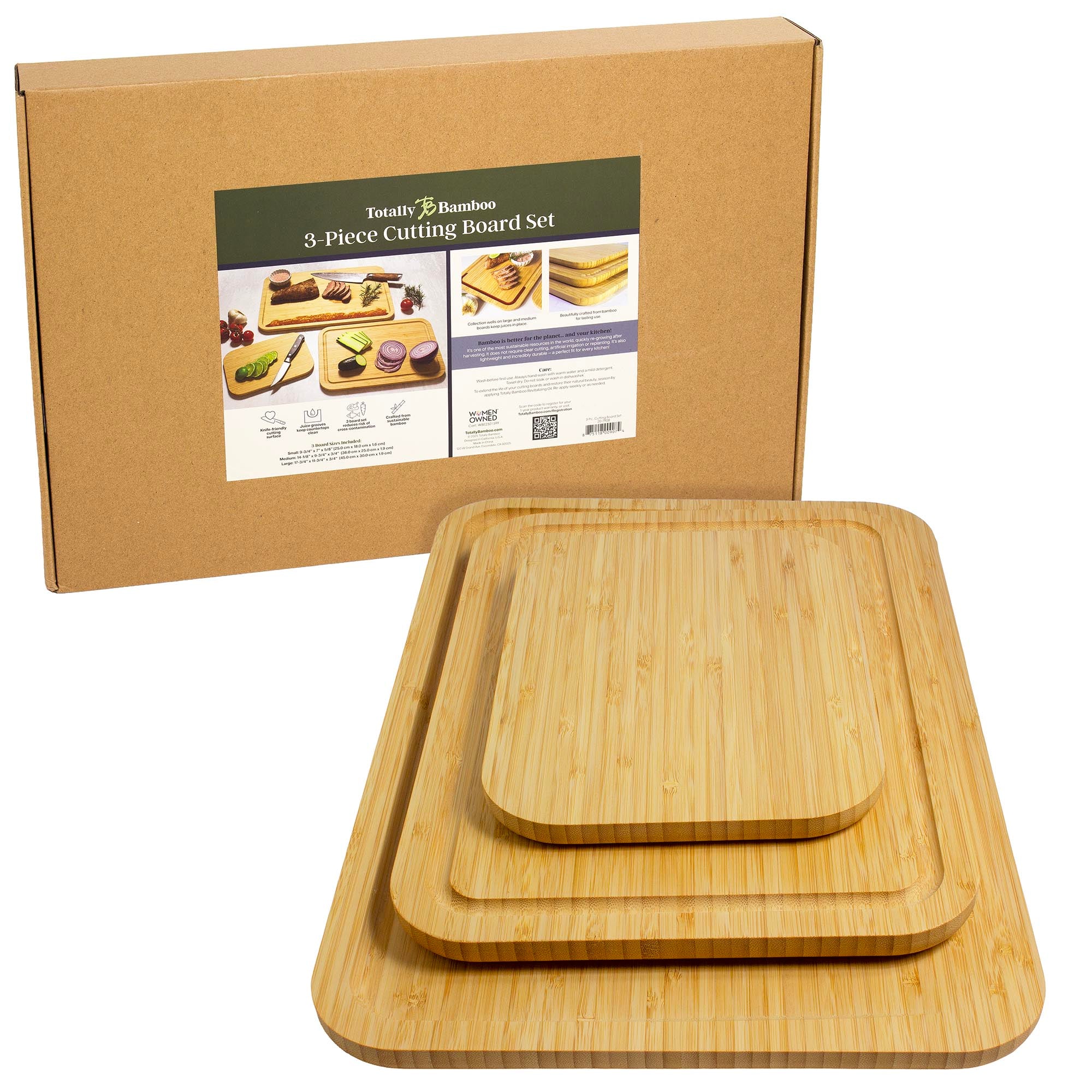 totally-bamboo-3-piece-cutting-board-set-with-juice-grooves image 7