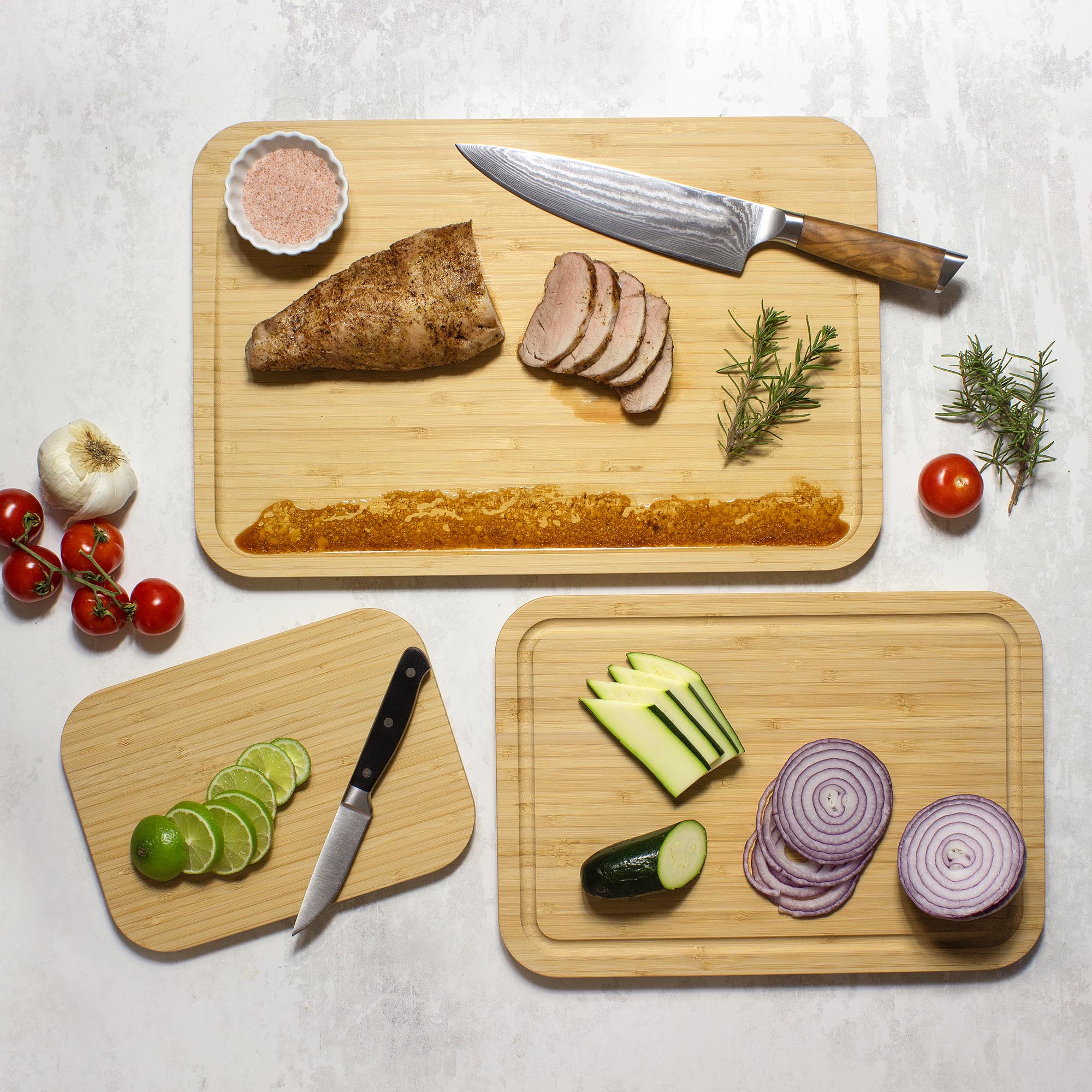 totally-bamboo-3-piece-cutting-board-set-with-juice-grooves image 2