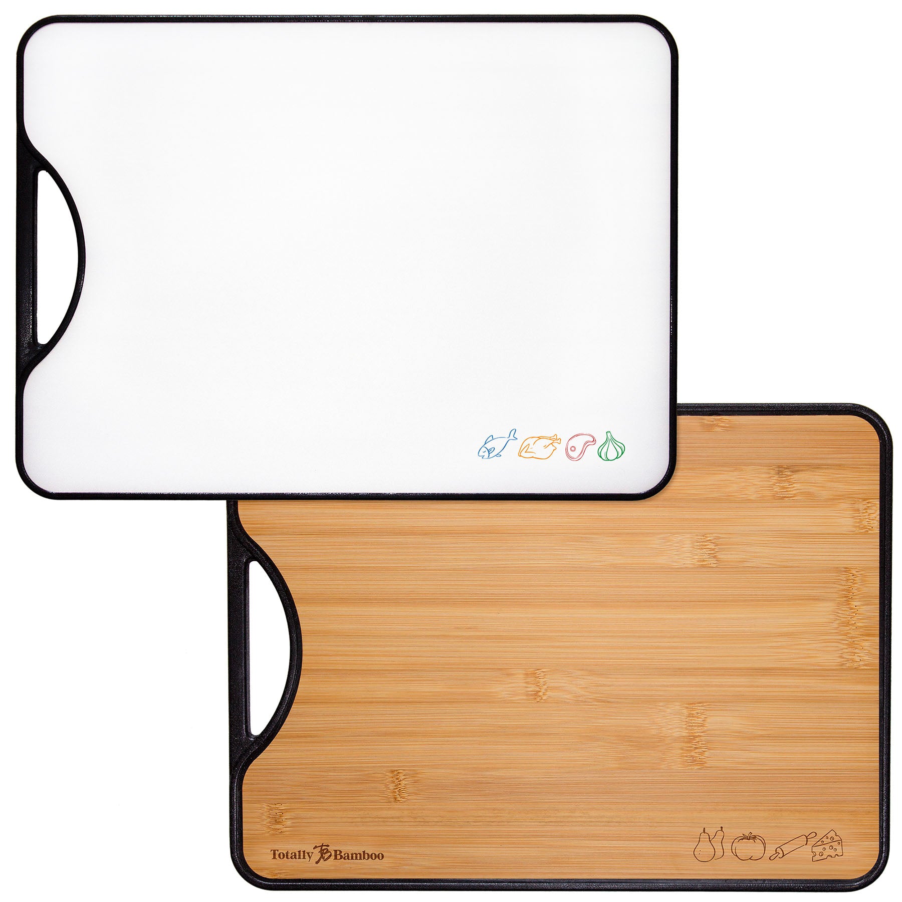 totally-bamboo-poly-boo-reversible-bamboo-plastic-cutting-board image 1