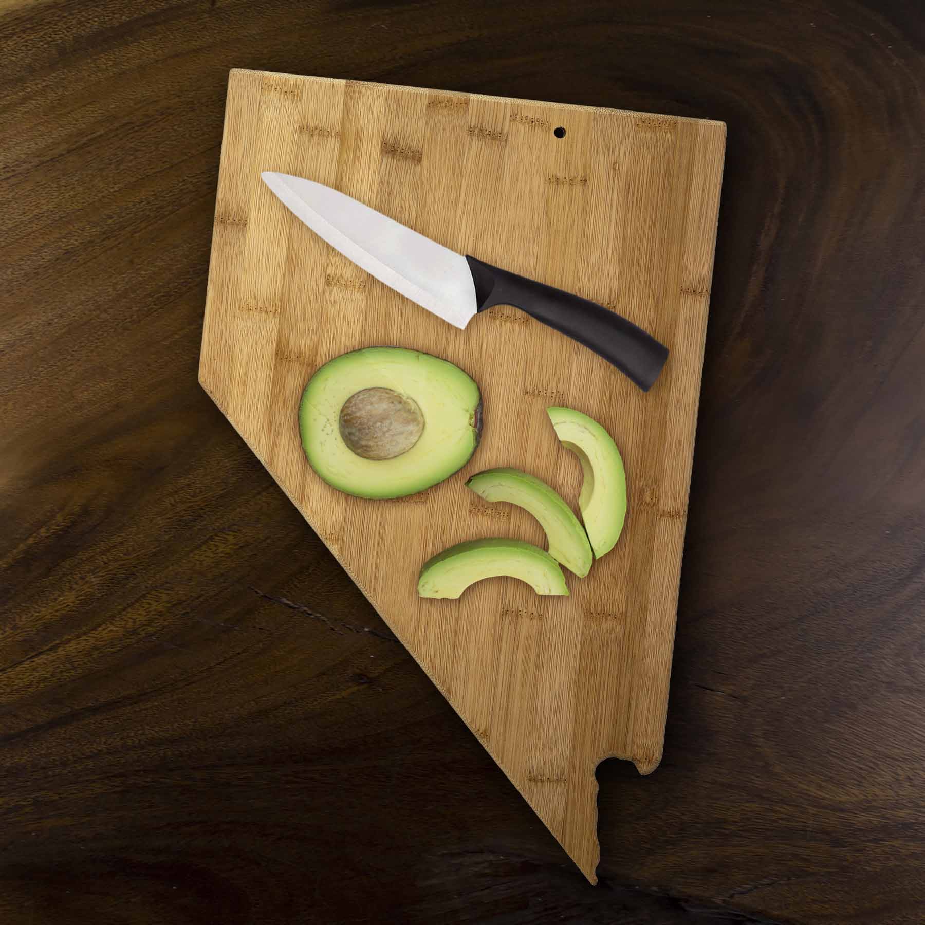 totally-bamboo-nevada-state-shaped-bamboo-cutting-board-15-1-2-x-10 image 2