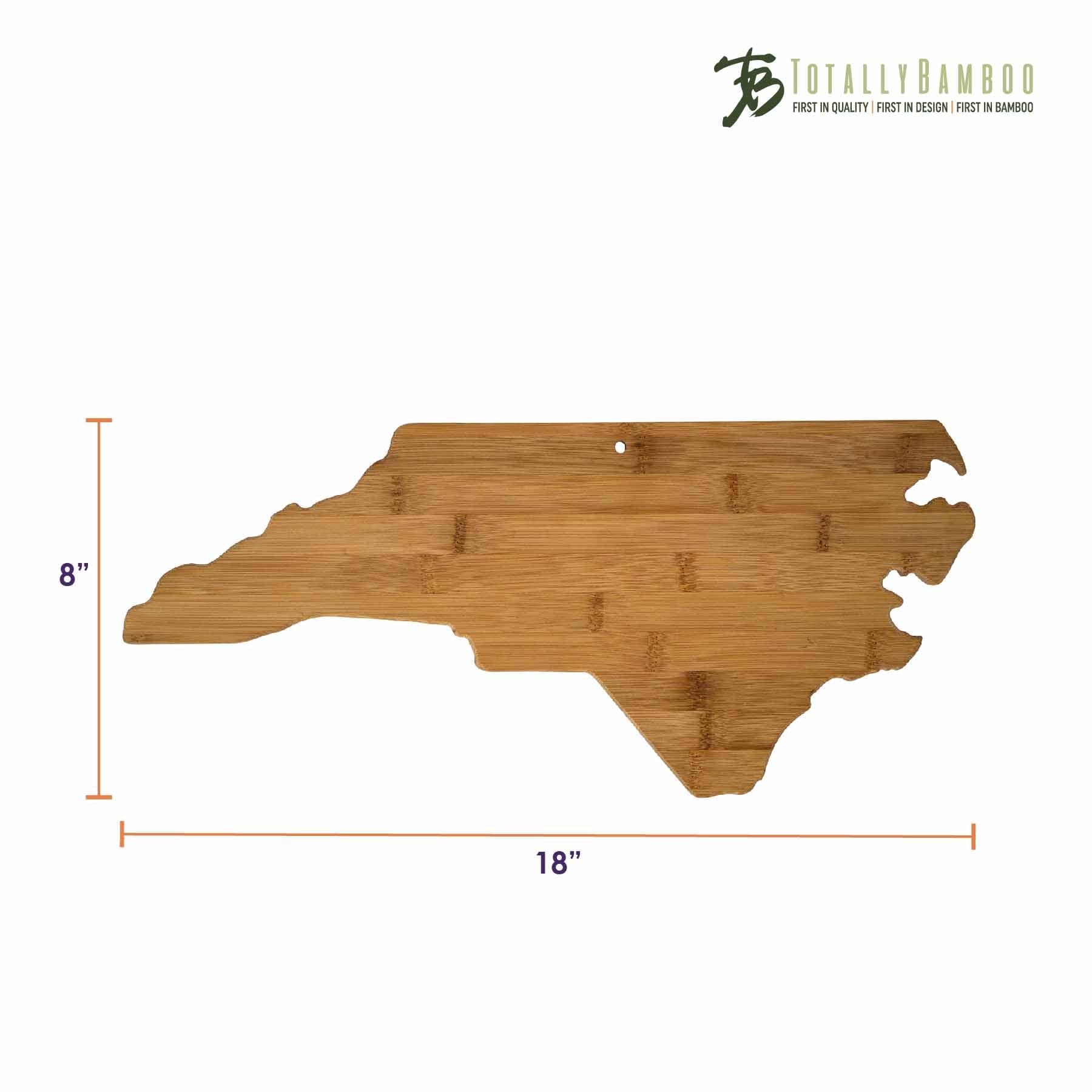 totally-bamboo-north-carolina-state-shaped-cutting-and-serving-board-18-x-8 image 4