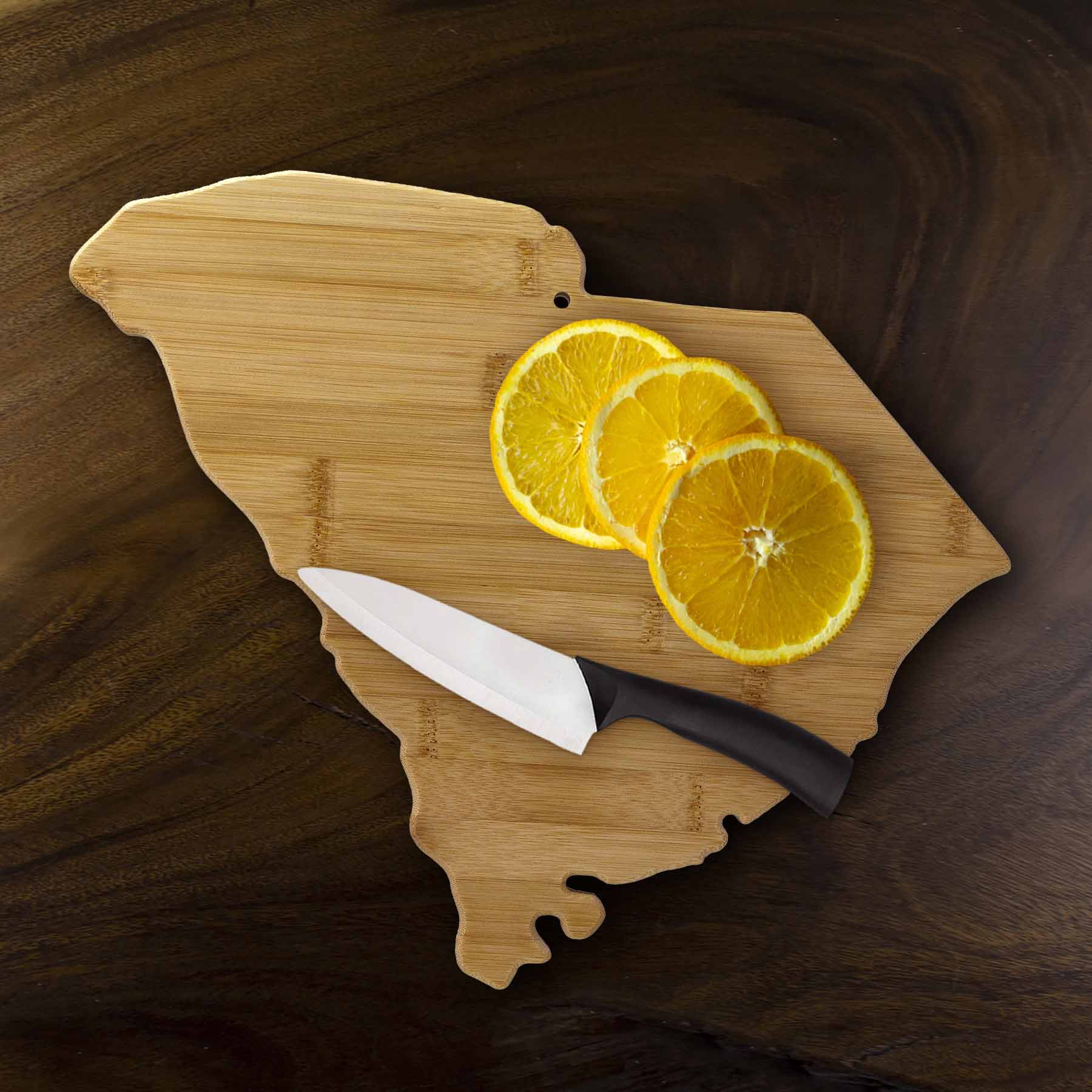 totally-bamboo-south-carolina-state-shaped-cutting-board-14-x-11 image 2
