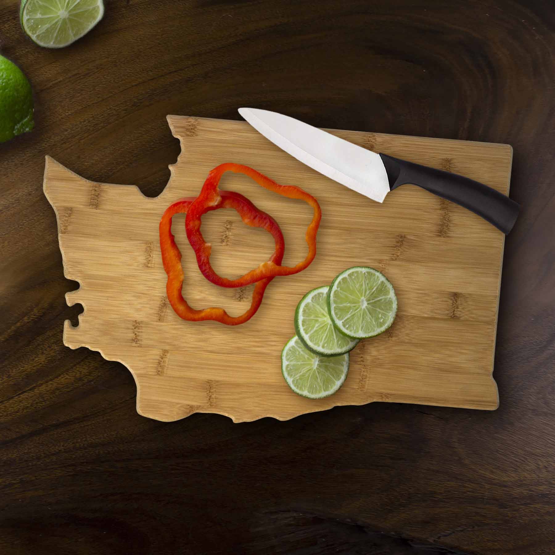 totally-bamboo-washington-state-shaped-bamboo-cutting-board-15-5-x-10-with-hang- image 2
