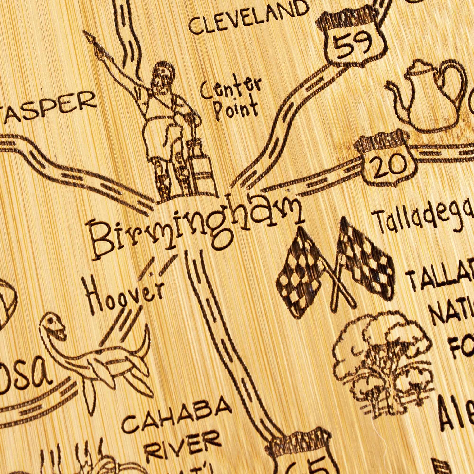 totally-bamboo-destination-alabama-cutting-board-state-shaped-with-engraved-citi image 6