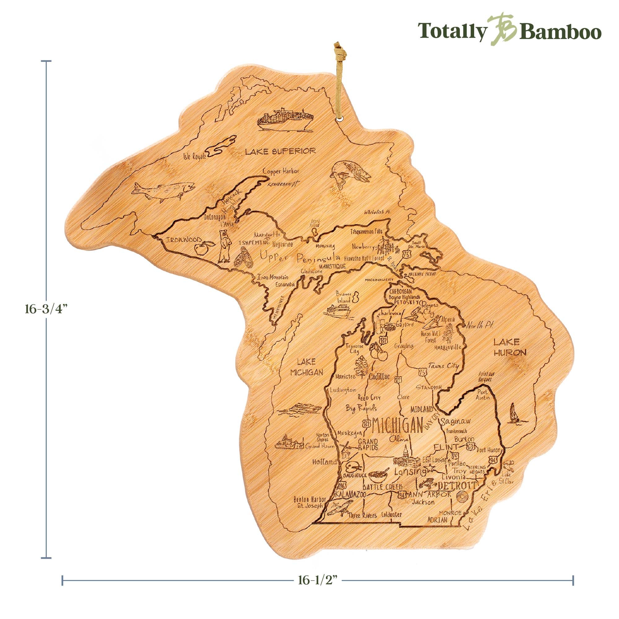 totally-bamboo-destination-michigan-cutting-board-16-3-4-x-16-1-2 image 8