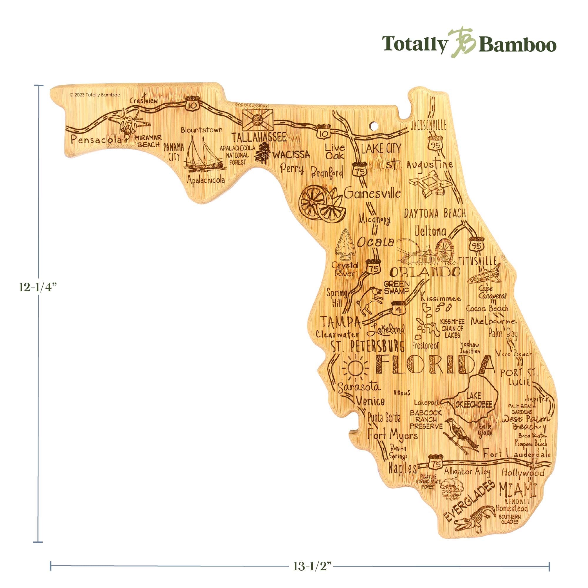 totally-bamboo-destination-florida-cutting-board-13-5-x-12-25 image 8