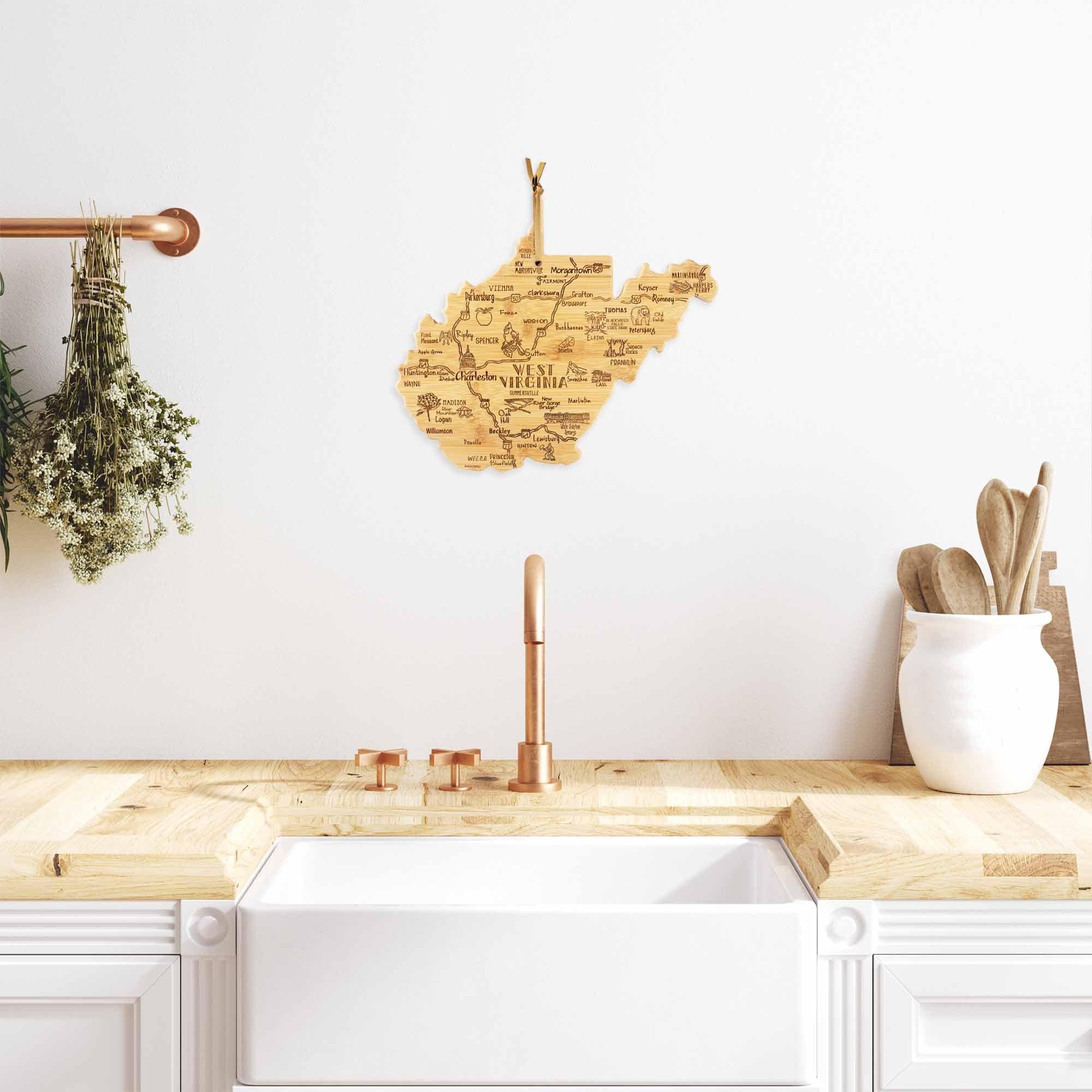 totally-bamboo-destination-west-virginia-cutting-board-13-5-x-11-75 image 3
