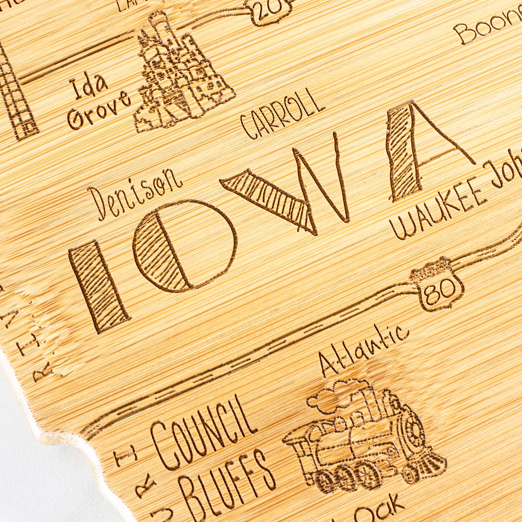 totally-bamboo-destination-iowa-cutting-board-15-1-2-x-10-1-4-laser-engraved-sta image 5