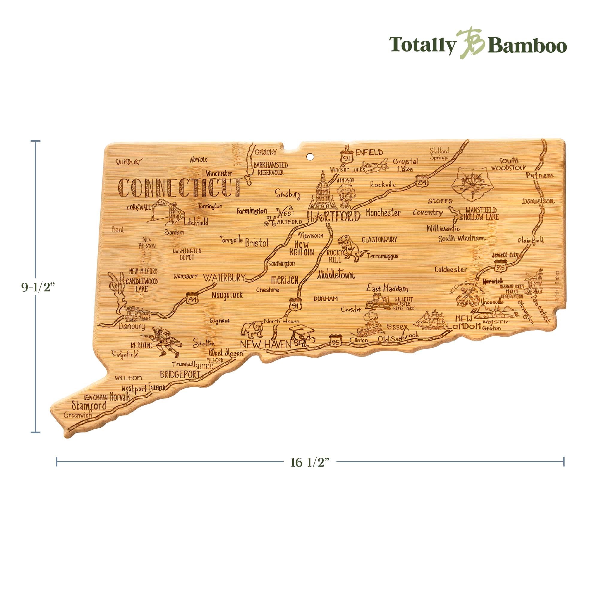 totally-bamboo-destination-connecticut-cutting-board-16-1-2-x-9-1-2 image 8