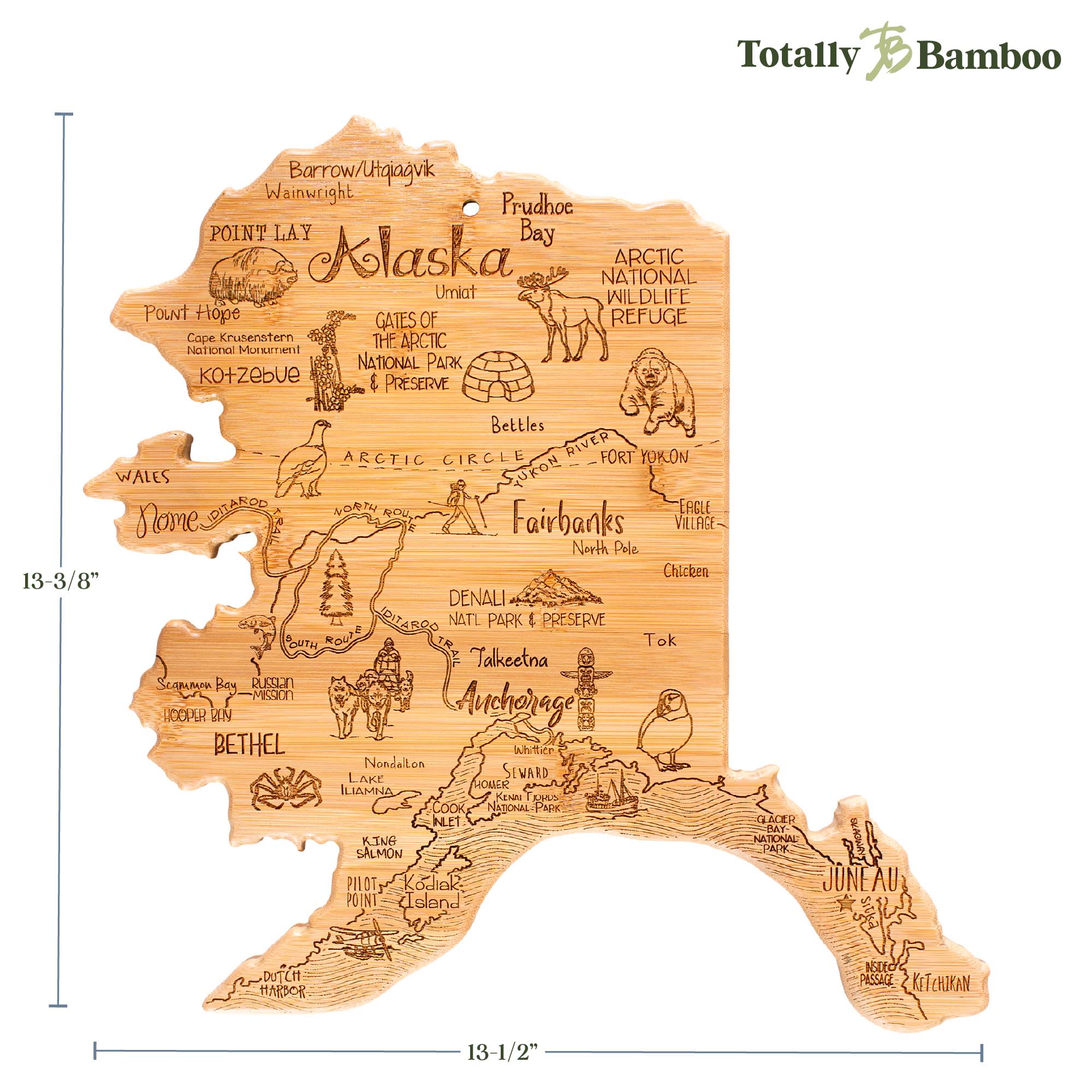 totally-bamboo-destination-alaska-cutting-board-13-375-x-13-5 image 8