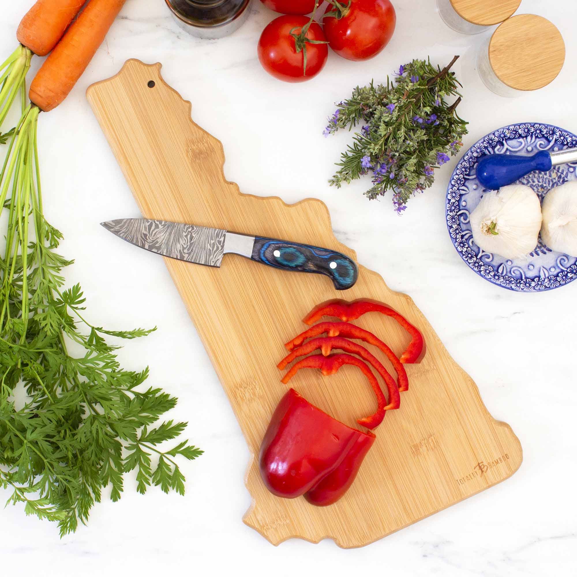totally-bamboo-destination-new-hampshire-cutting-board-state-shaped-bamboo-servi image 4
