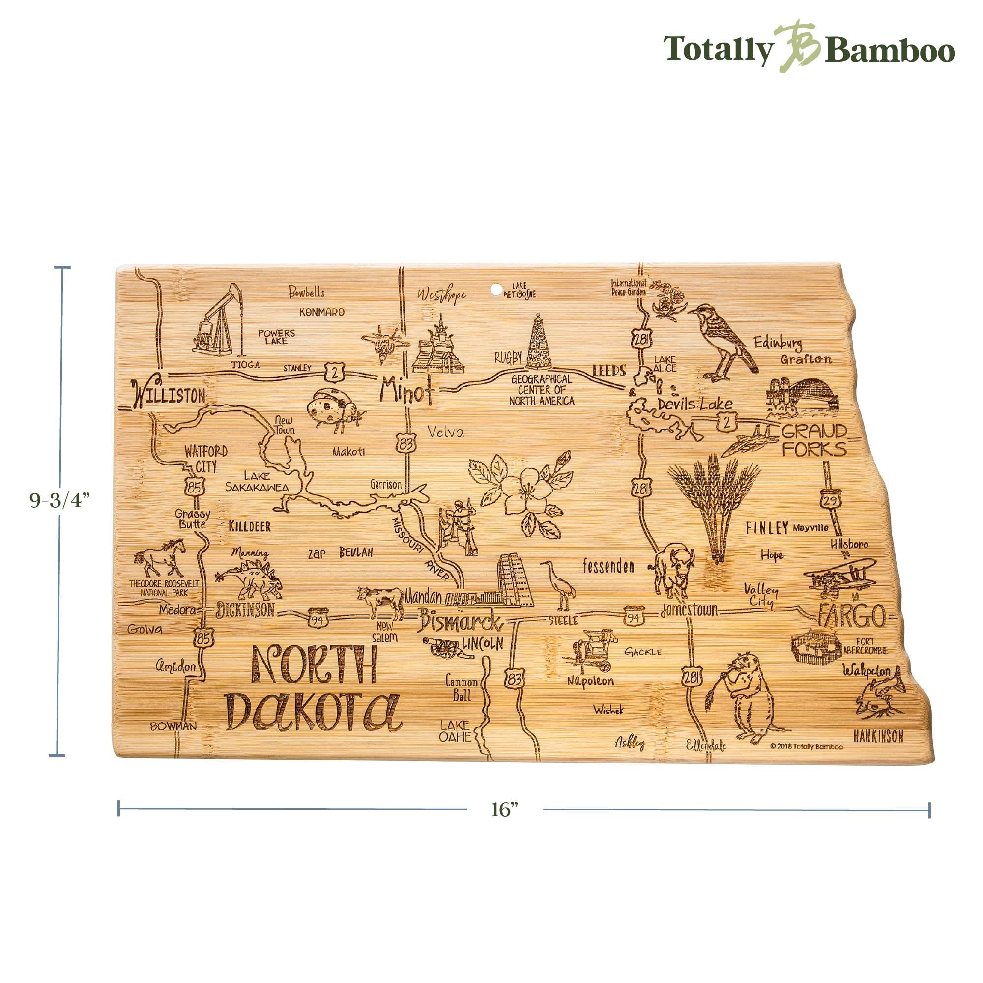 totally-bamboo-destination-north-dakota-cutting-board-9-3-4-x-16 image 8