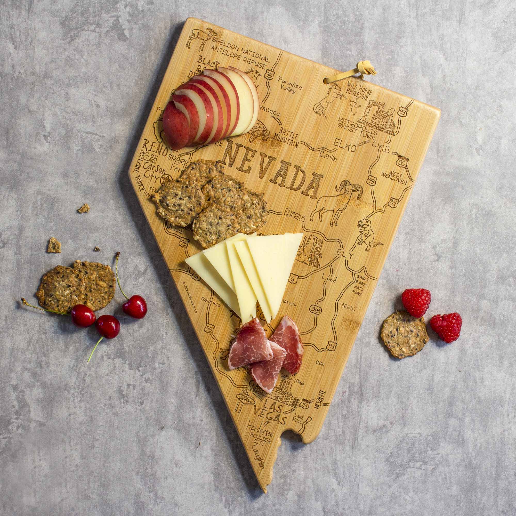 totally-bamboo-destination-nevada-cutting-board-10-x-15-5-state-shaped-serving-b image 2