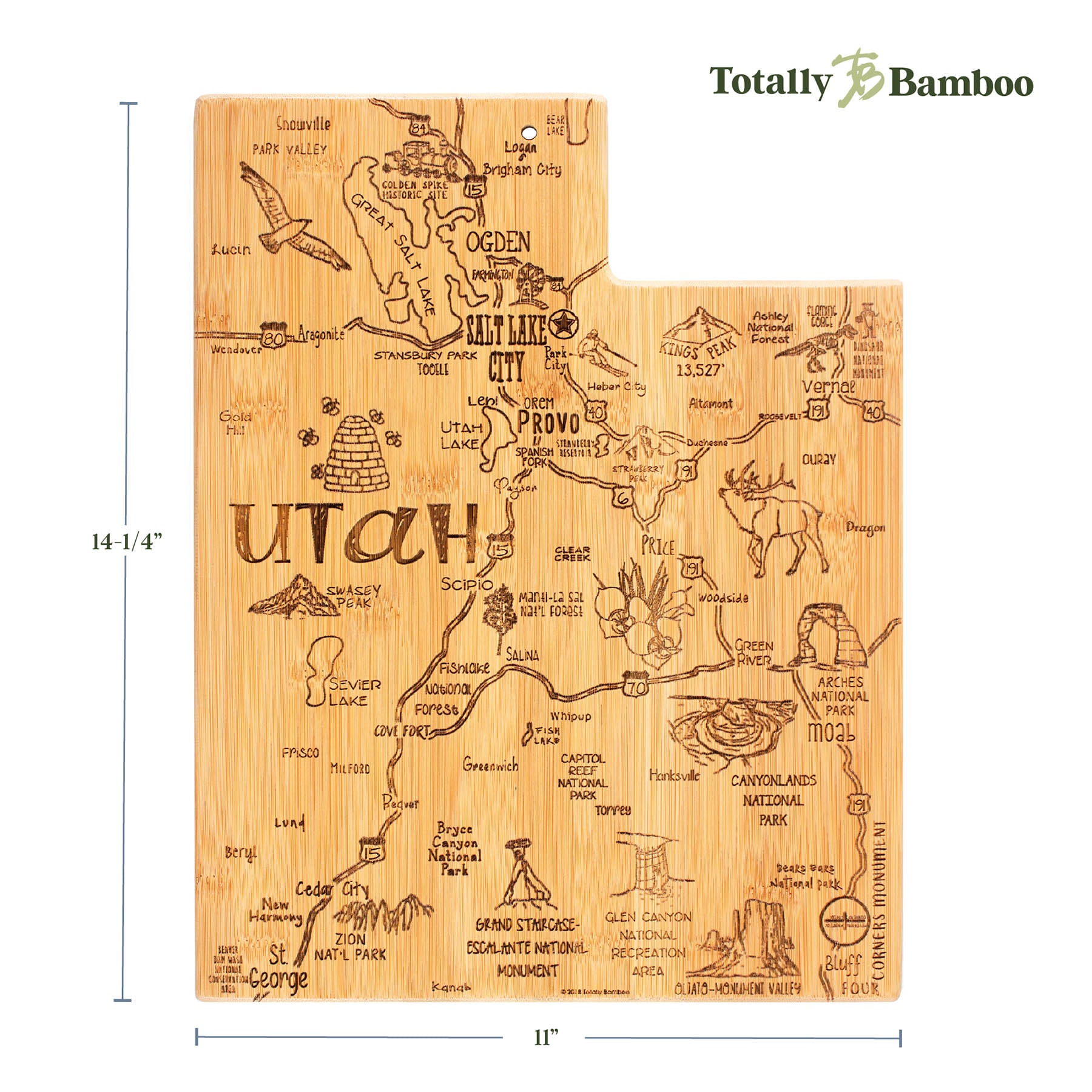 totally-bamboo-destination-utah-cutting-board-11-x-14-1-4 image 8