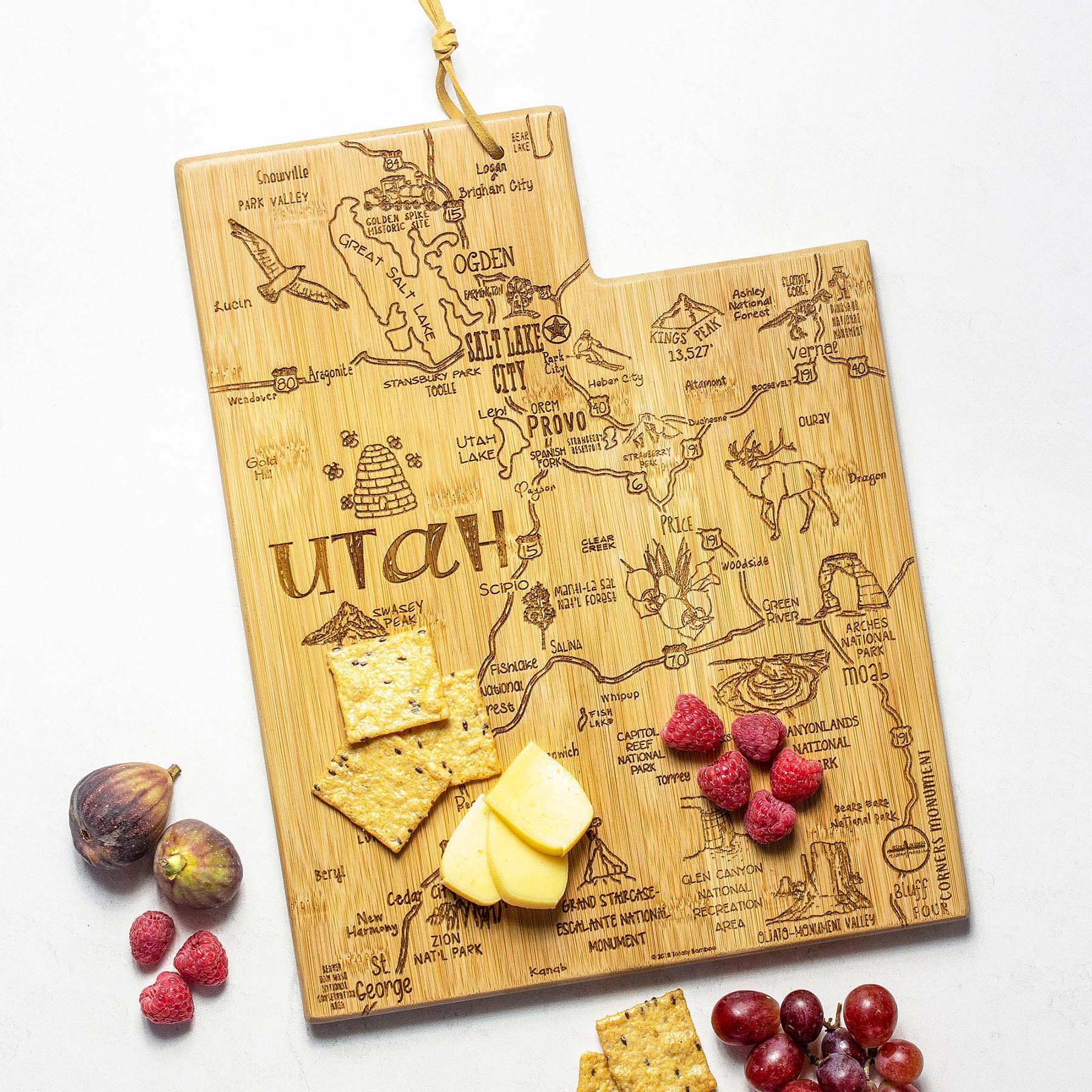 totally-bamboo-destination-utah-cutting-board-11-x-14-1-4 image 2