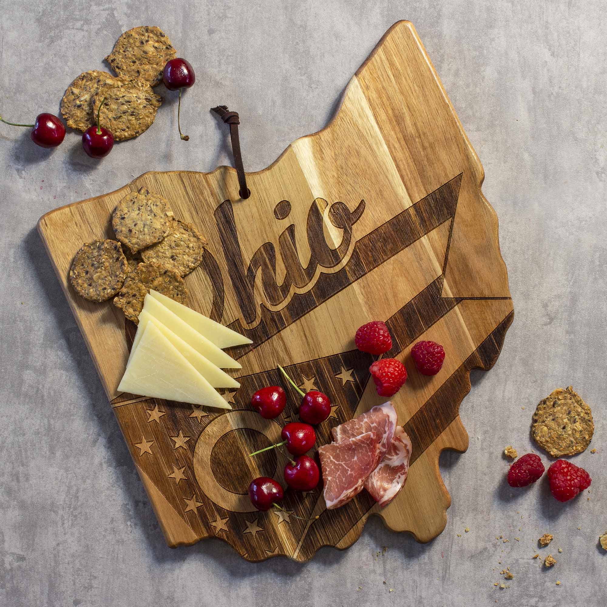 totally-bamboo-rock-branch-origins-series-ohio-acacia-wood-cutting-board-state-s image 2