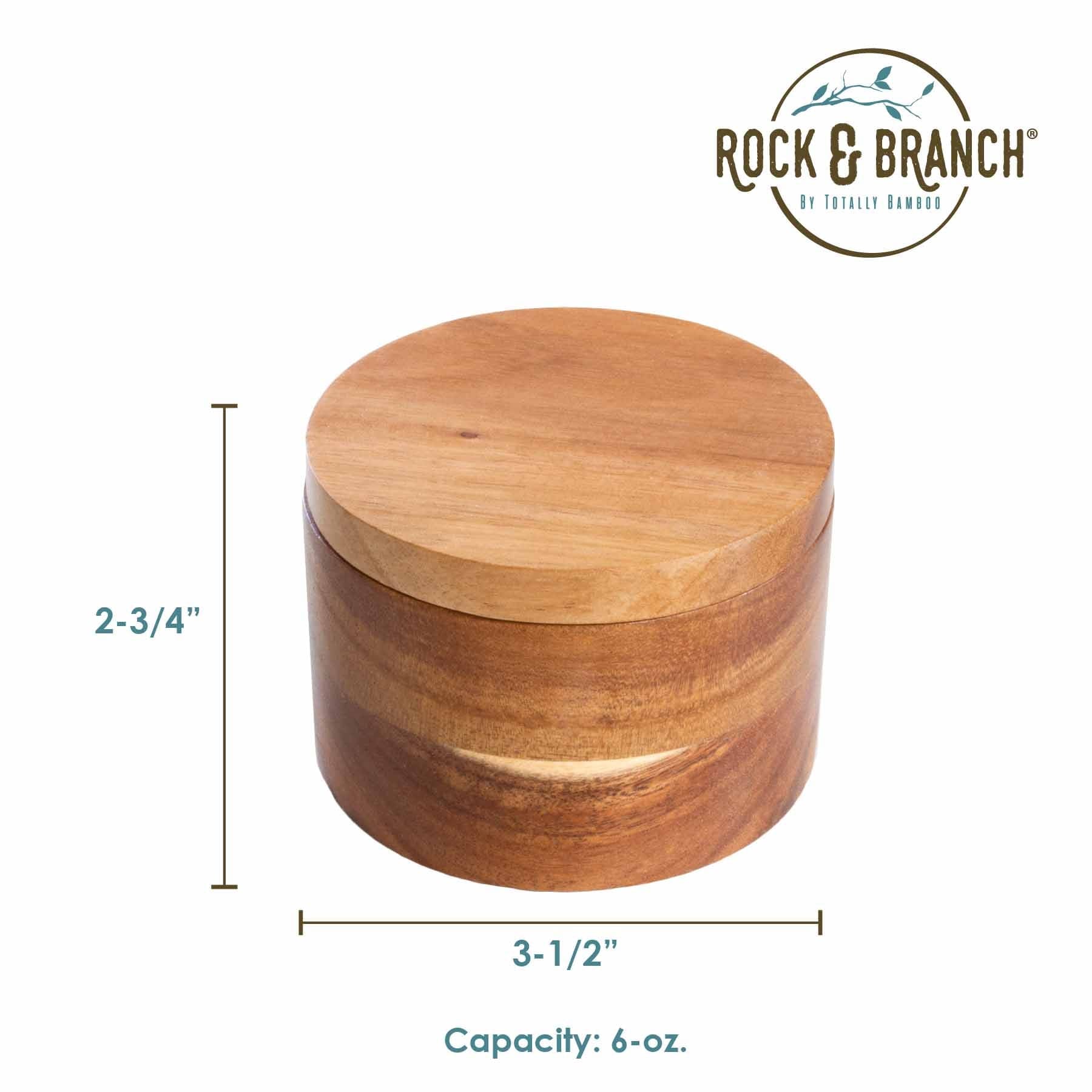 totally-bamboo-rock-branch-acacia-salt-cellar-with-magnetic-lock-lid-6-oz-capaci image 7