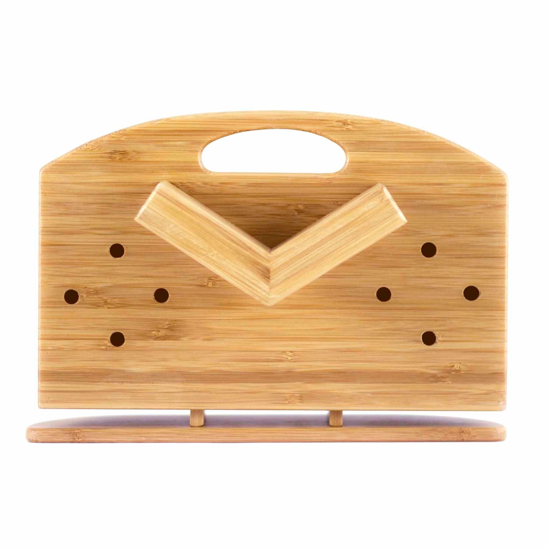 totally-bamboo-utensil-caddy-for-eco-dish-rack-bamboo-3-chamber-organizer-with-a image 5