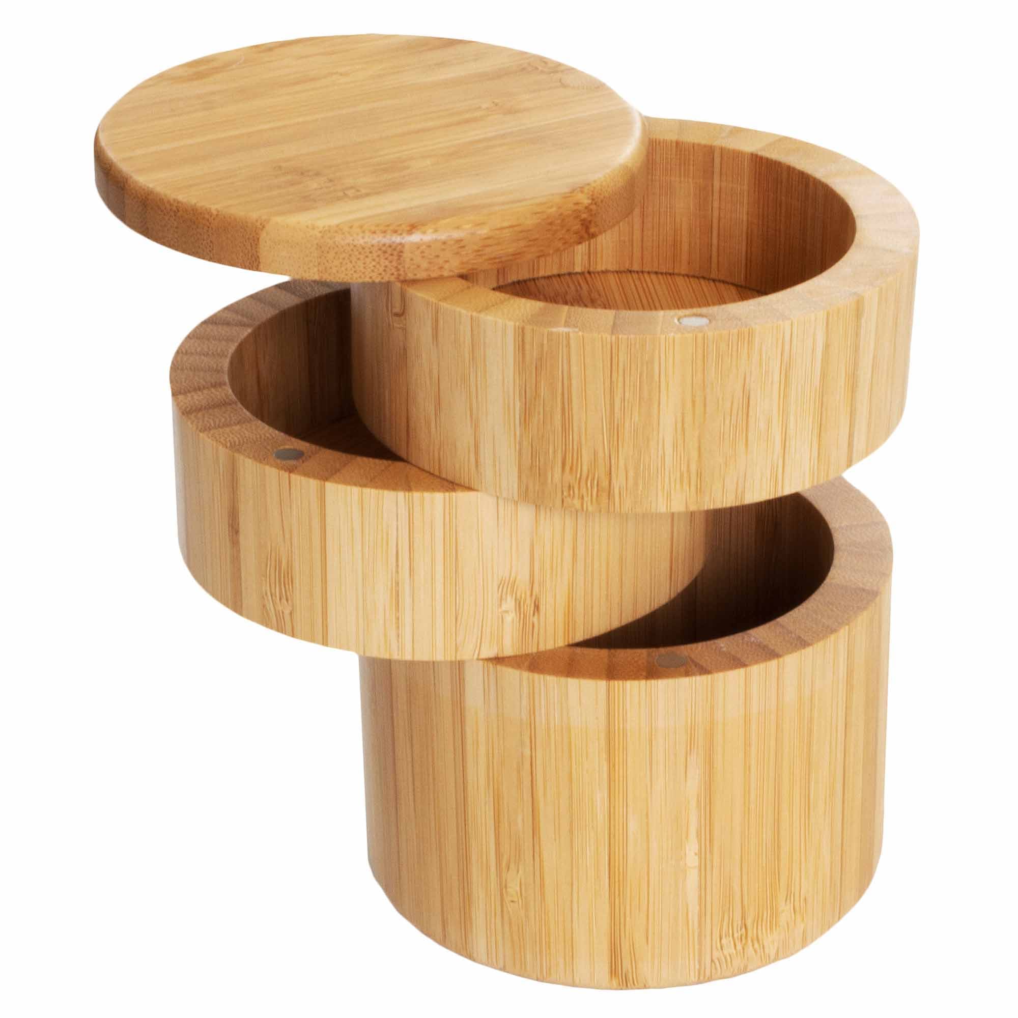 totally-bamboo-triple-salt-cellar-with-swivel-lids-1-1-3-cups-capacity image 4