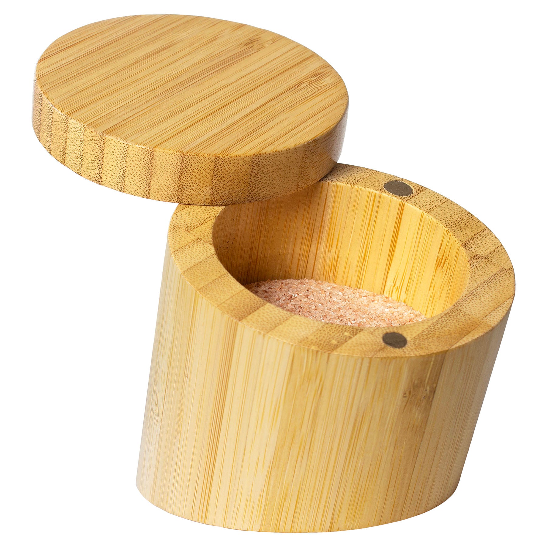 totally-bamboo-angled-salt-cellar-magnetic-lock-bamboo-salt-pig image 1