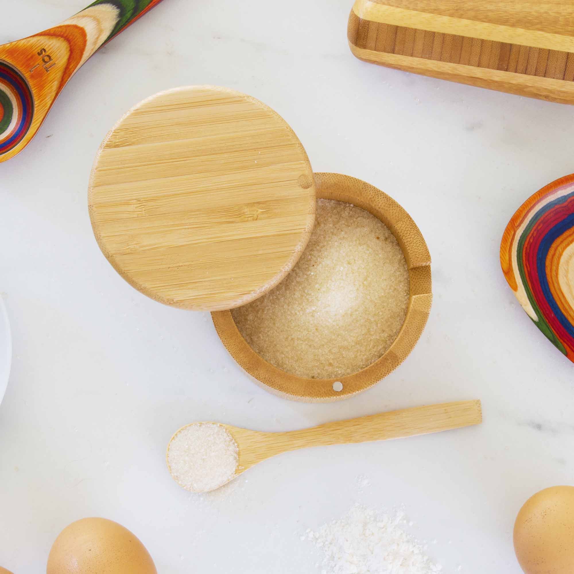 totally-bamboo-little-dipper-salt-cellar-with-salt-spoon-6-oz-capacity image 2