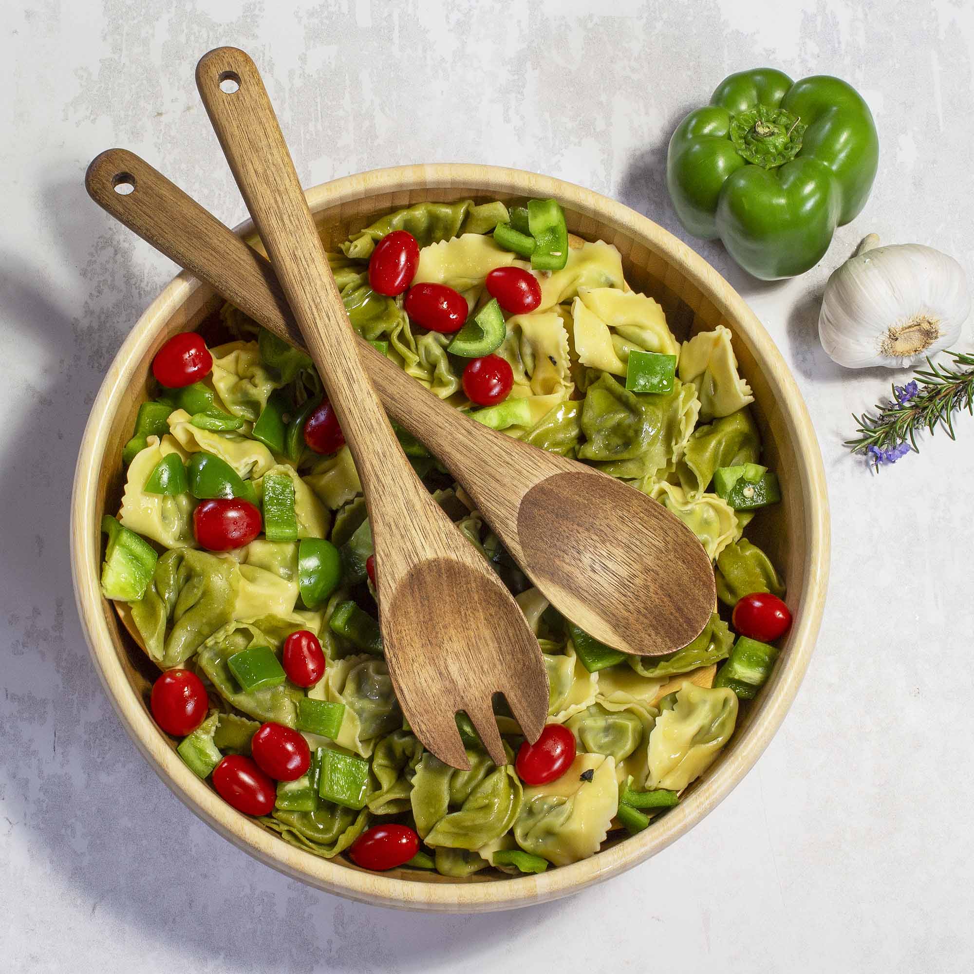 totally-bamboo-tb-home-acacia-wood-salad-serving-set-12-inch image 4