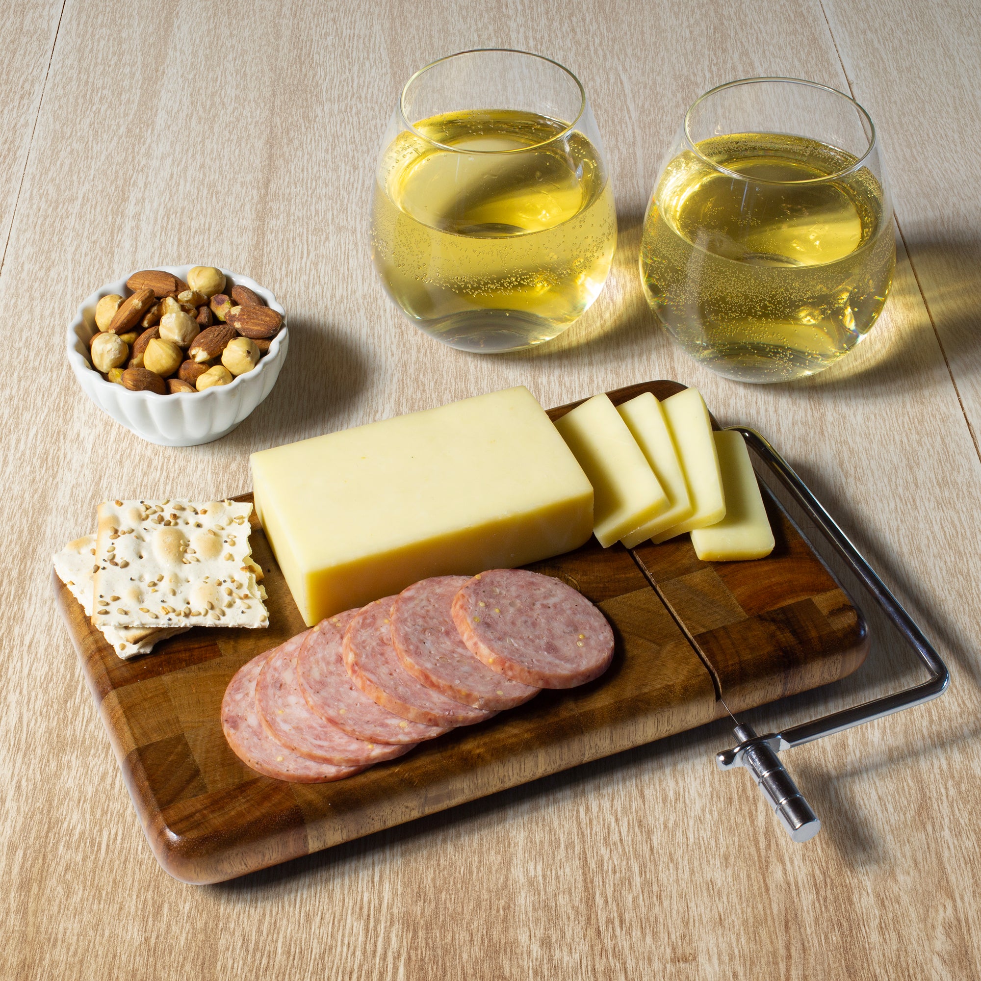 rock-branch-acacia-charcuterie-board-with-cheese-slicer image 6