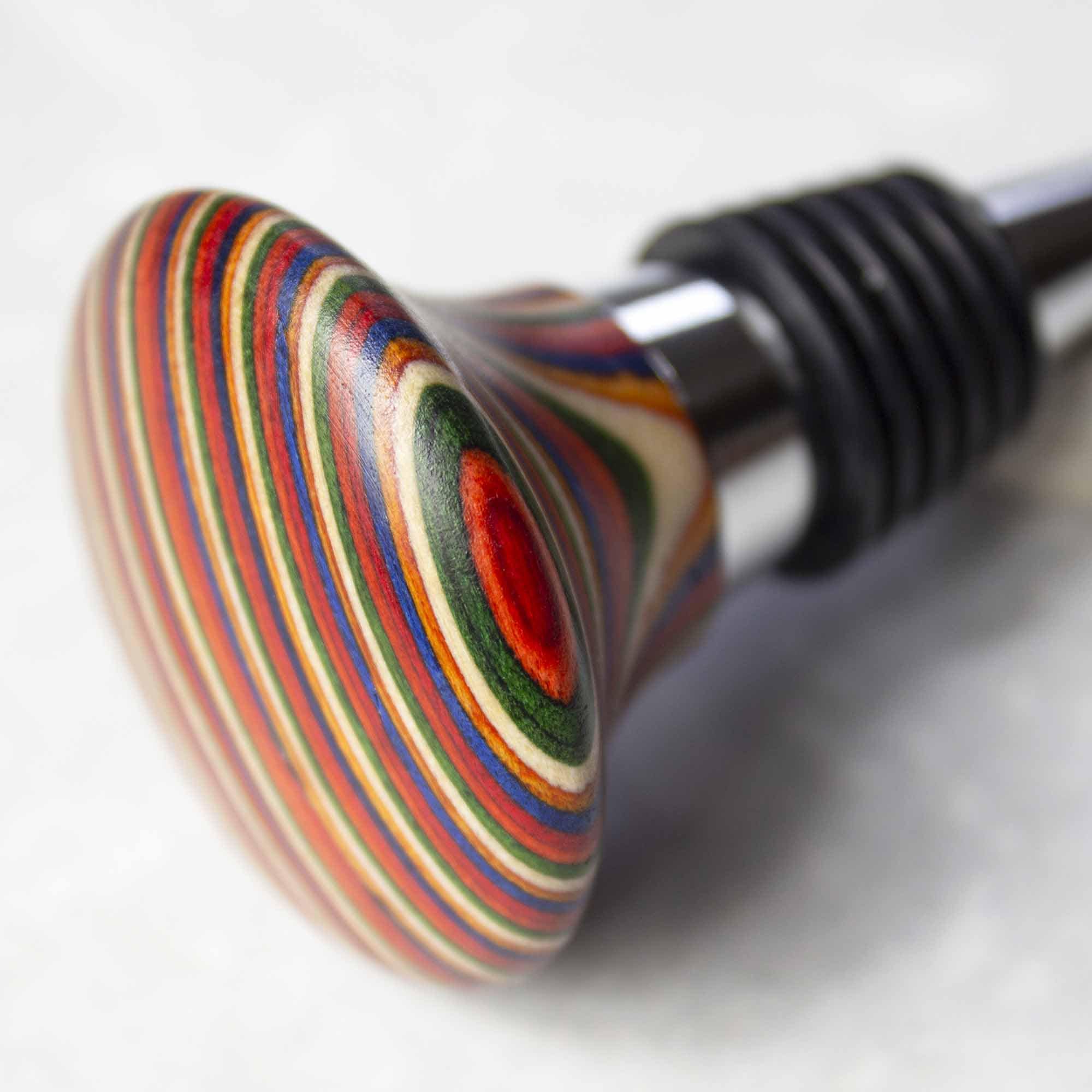 totally-bamboo-baltique-marrakesh-collection-bottle-stopper-rainbow-birch-wood image 5