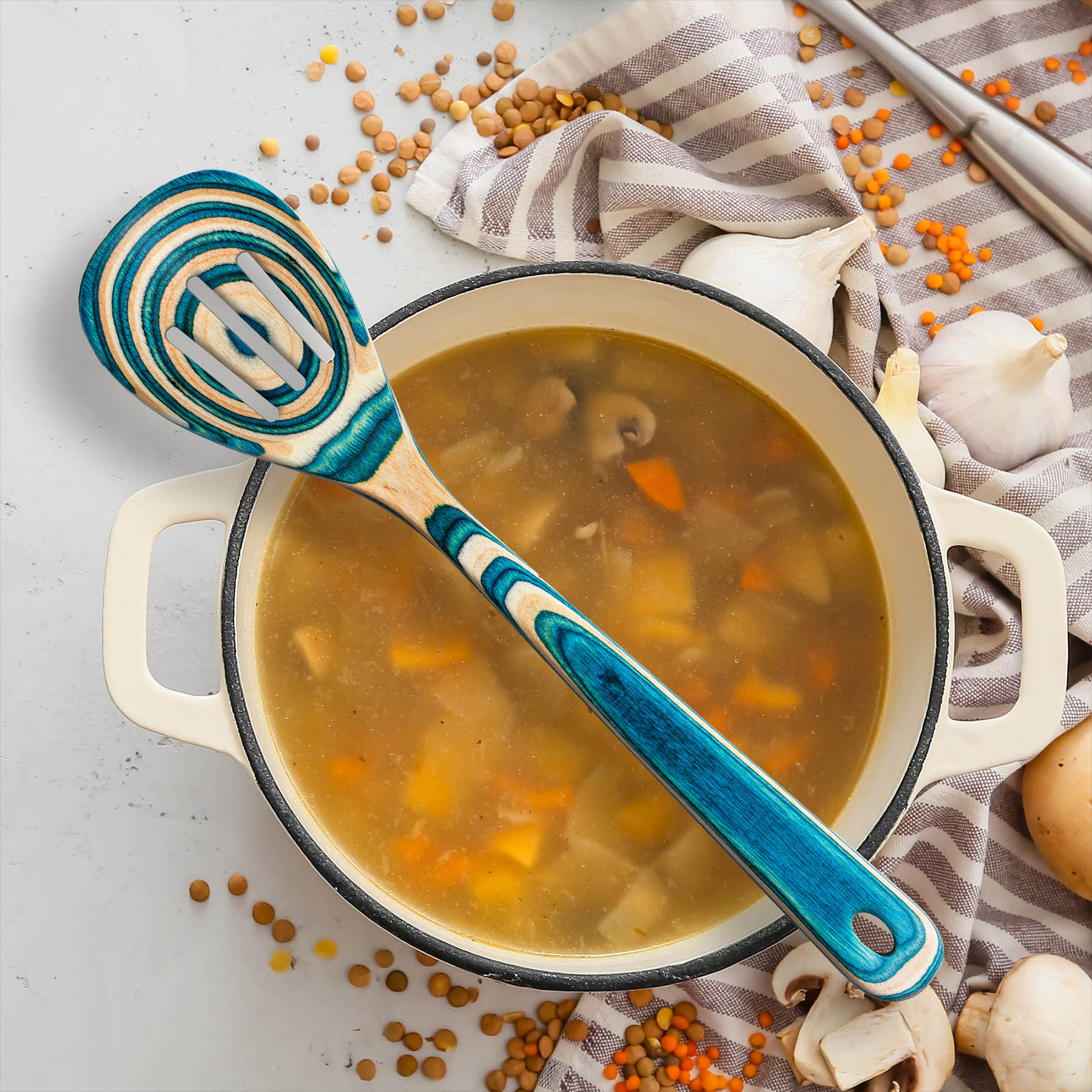 totally-bamboo-baltique-mykonos-collection-slotted-spoon-12-1-2 image 2