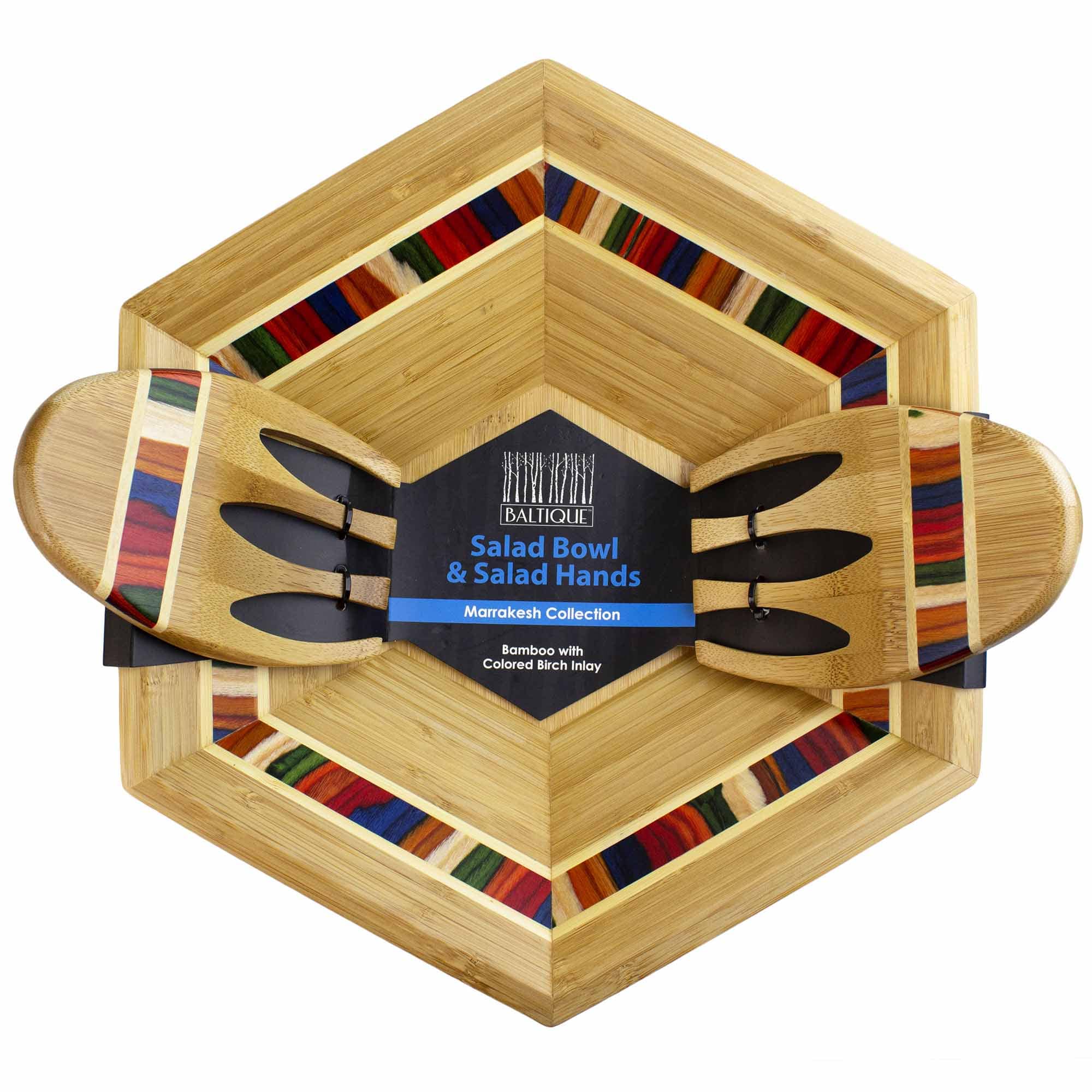 baltique-marrakesh-collection-salad-bowl-salad-hands-set-14-bamboo-bowl-with-bir image 7