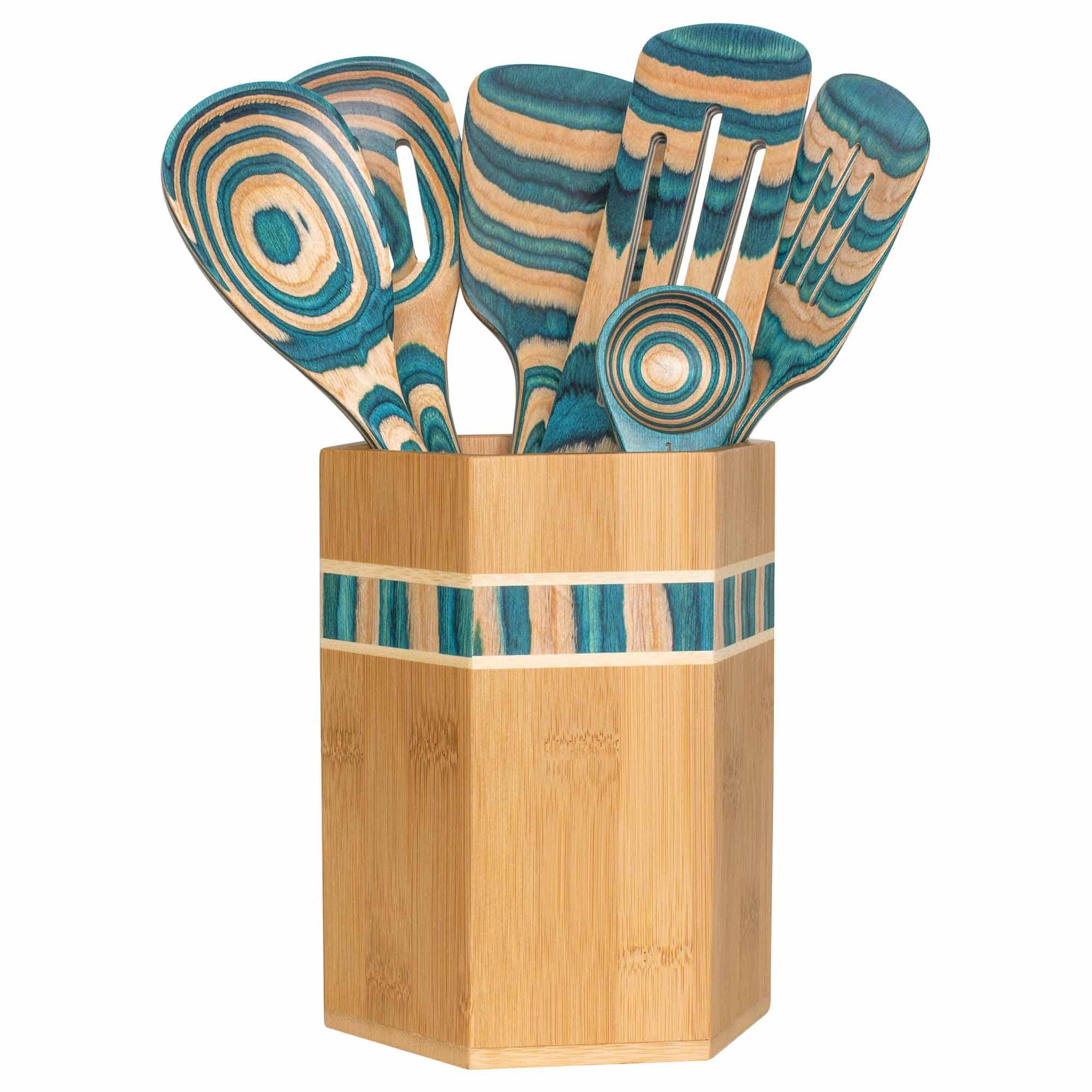 totally-bamboo-baltique-mykonos-collection-kitchen-utensil-holder-light-blue-nat image 3