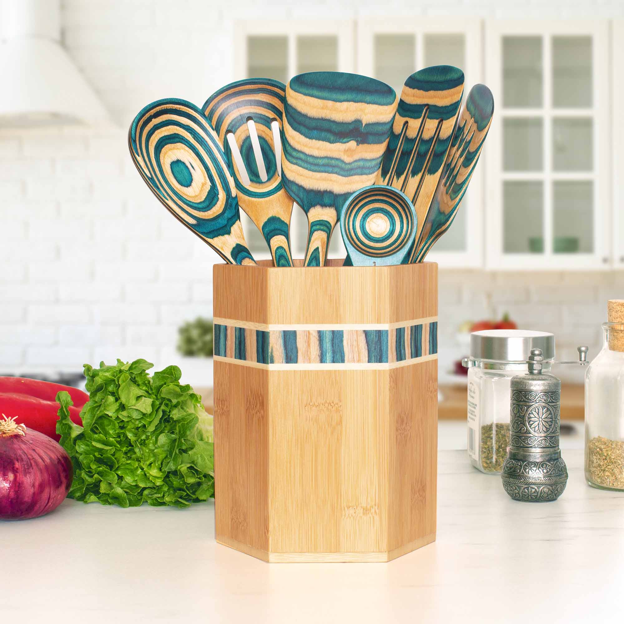 totally-bamboo-baltique-mykonos-collection-kitchen-utensil-holder-light-blue-nat image 2