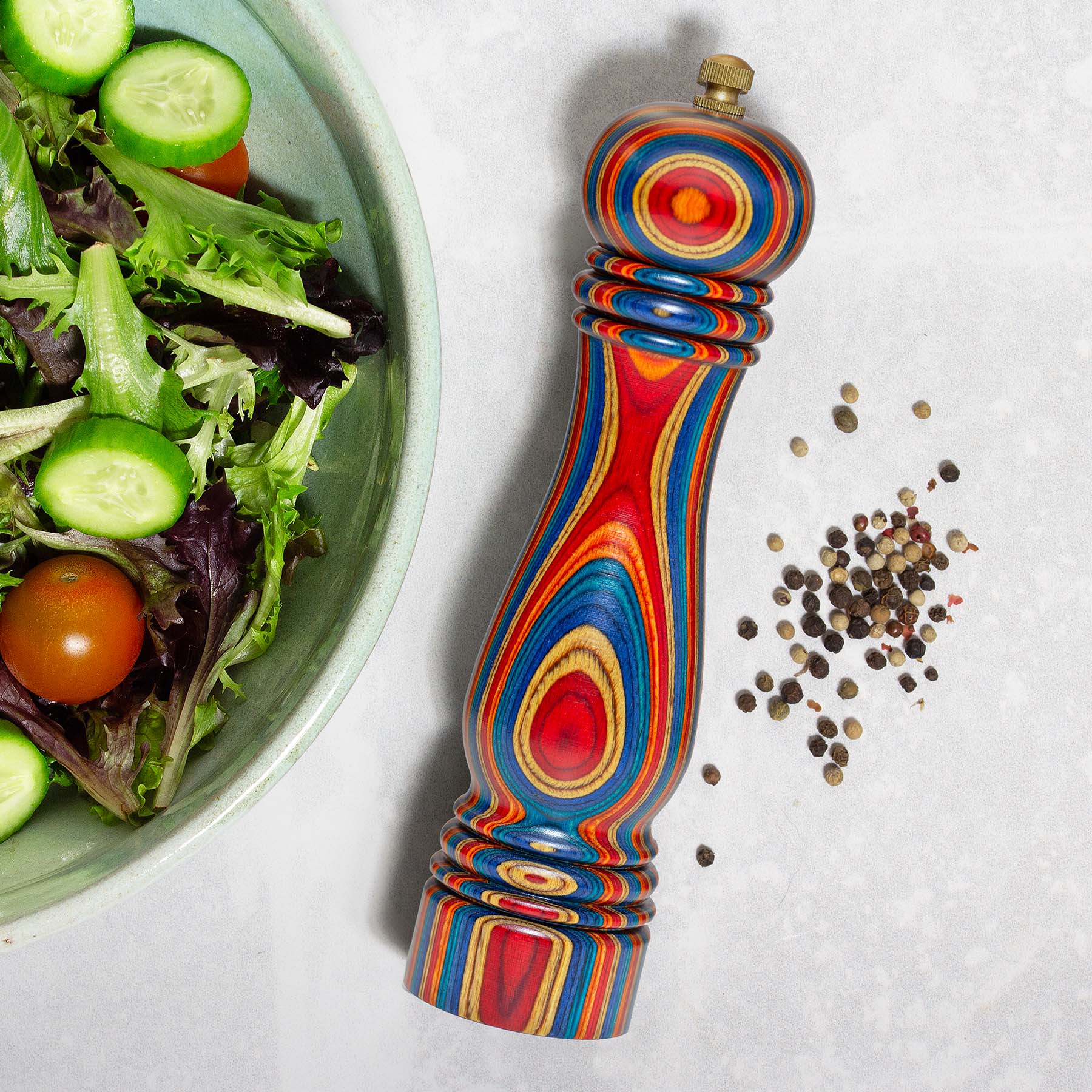 totally-bamboo-baltique-montego-bay-collection-pepper-grinder-refillable-stainle image 2