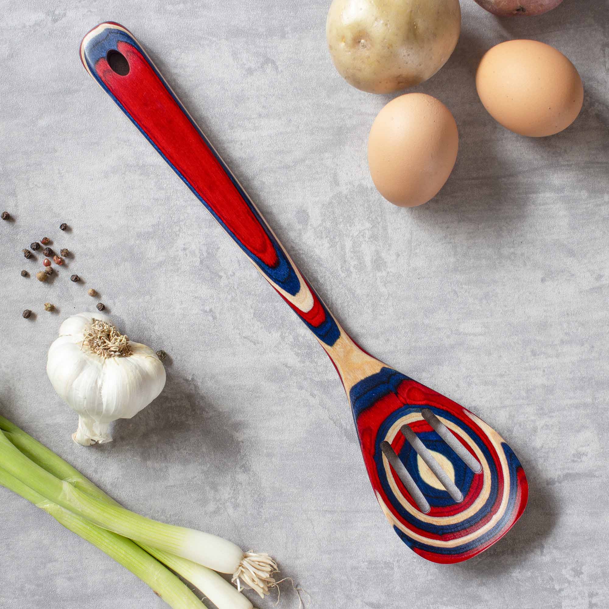totally-bamboo-baltique-old-glory-collection-slotted-spoon-12-1-2 image 3