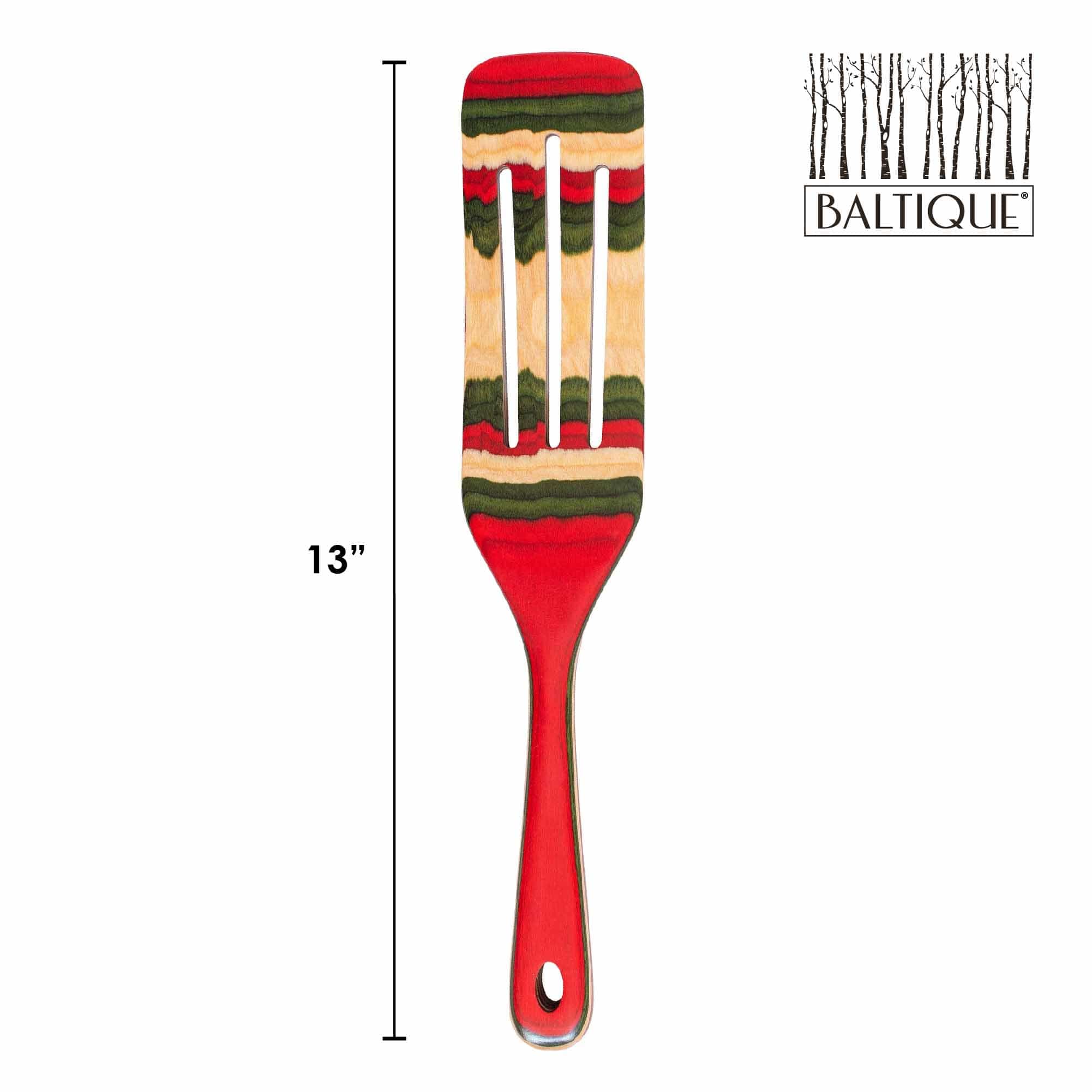 totally-bamboo-baltique-north-pole-collection-spurtle-13-red-green-birch-wood image 7