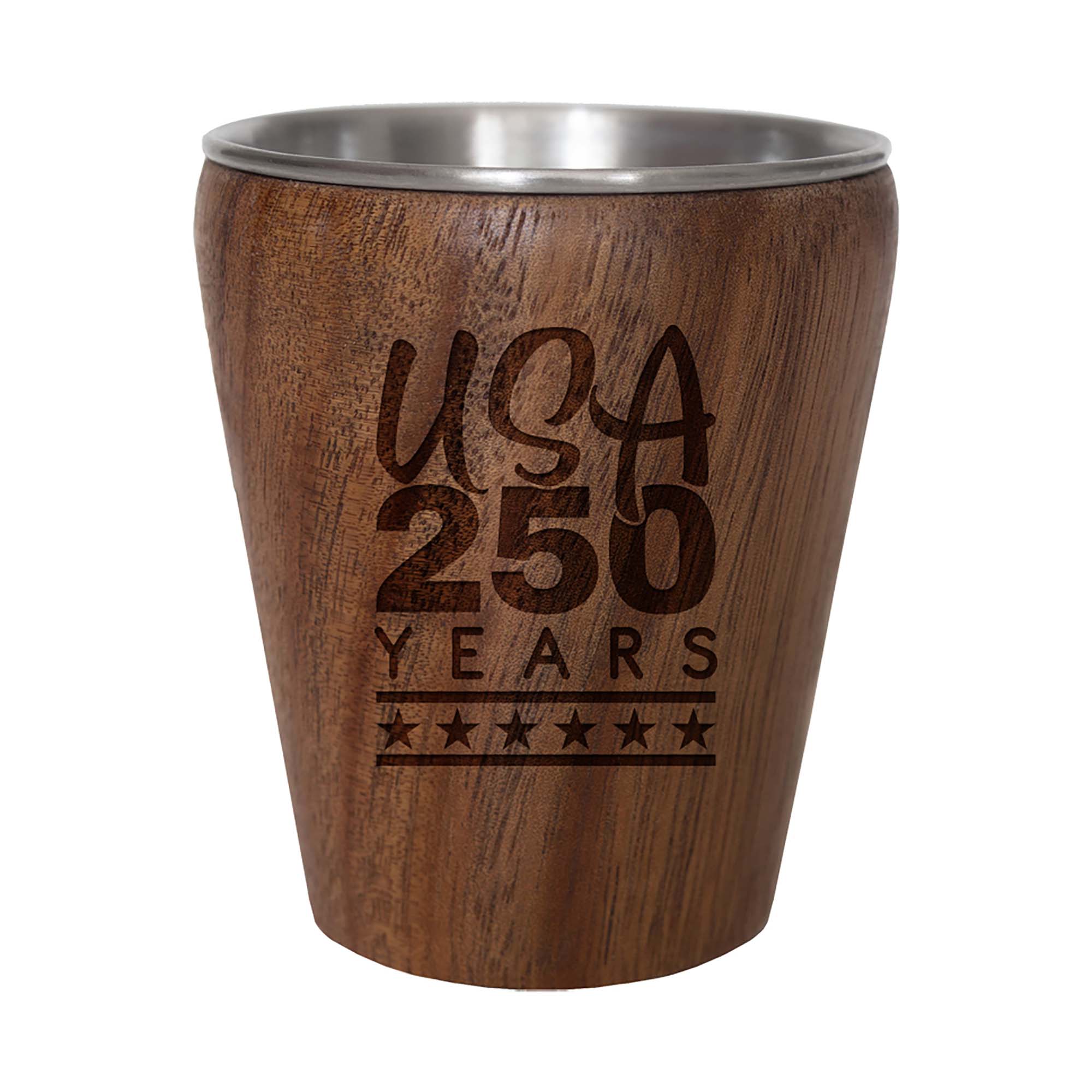 totally-bamboo-rock-branch-usa-250th-anniversary-engraved-acacia-shot-glass image 1